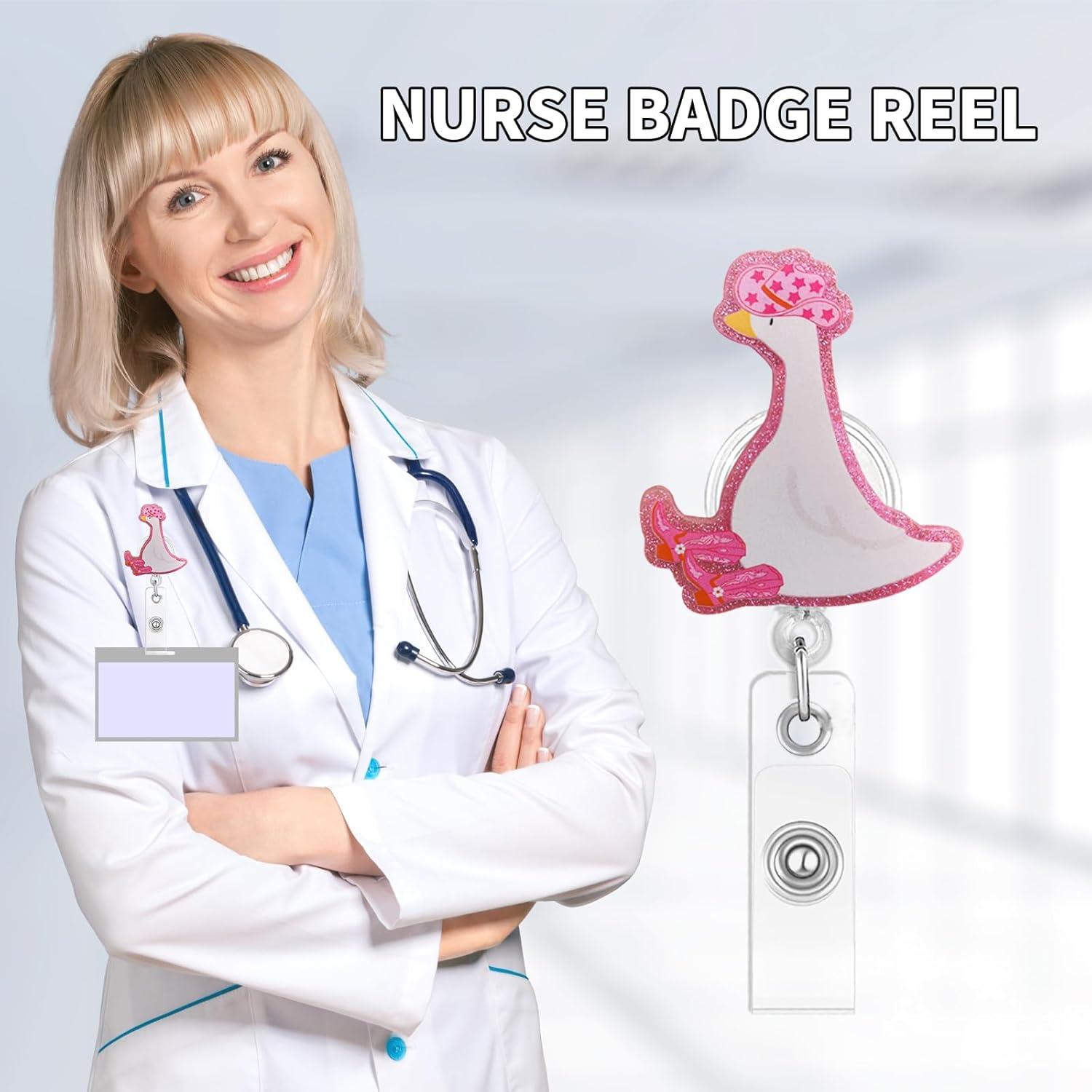 Soporte Retráctil para Insignia Podafu Ganso Rosa 61 cm