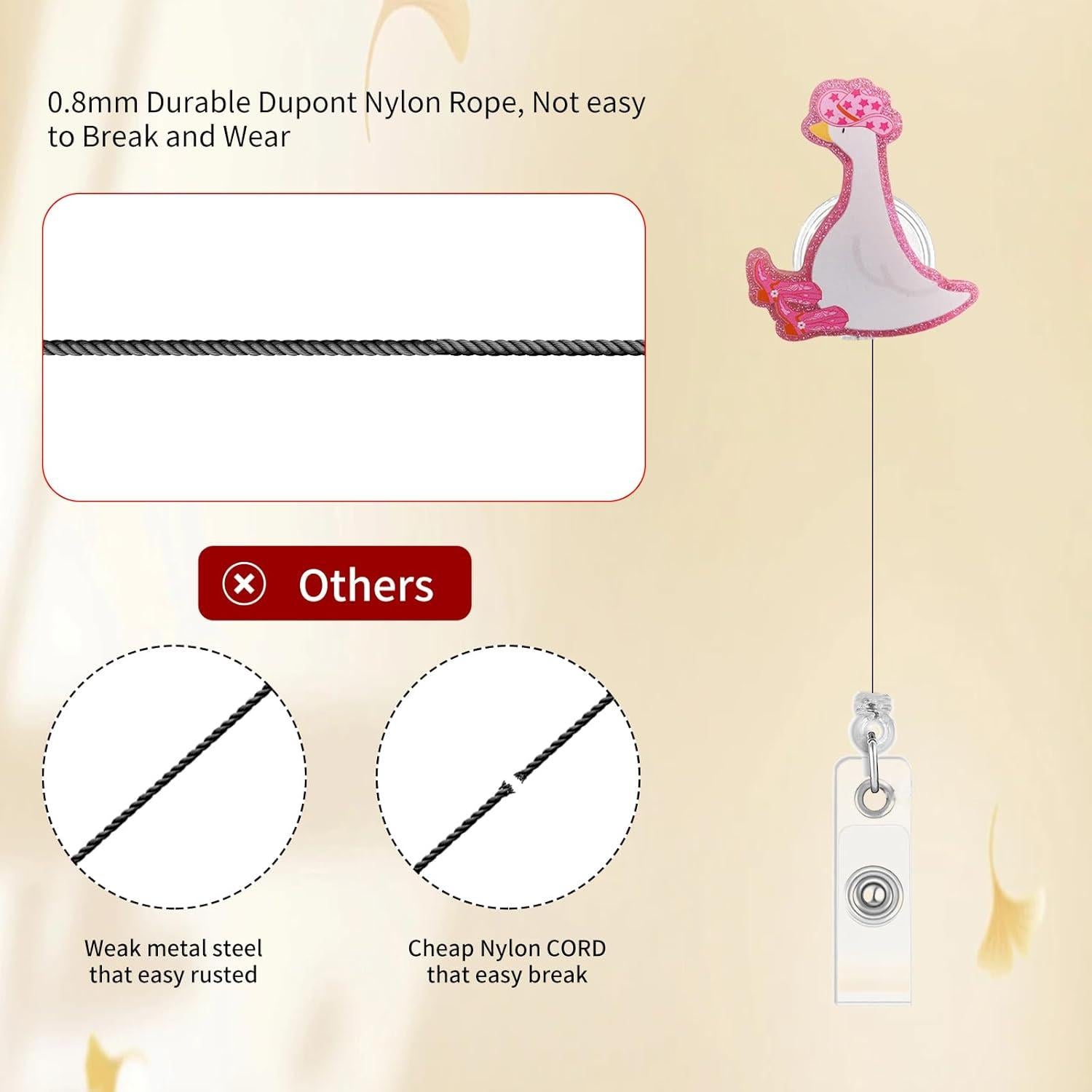 Soporte Retráctil para Insignia Podafu Ganso Rosa 61 cm