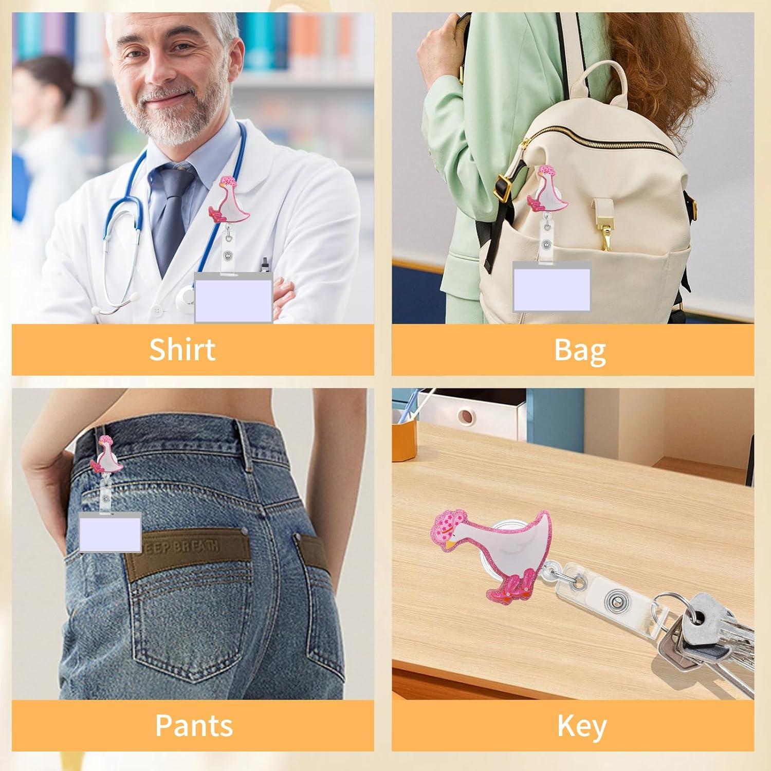 Soporte Retráctil para Insignia Podafu Ganso Rosa 61 cm