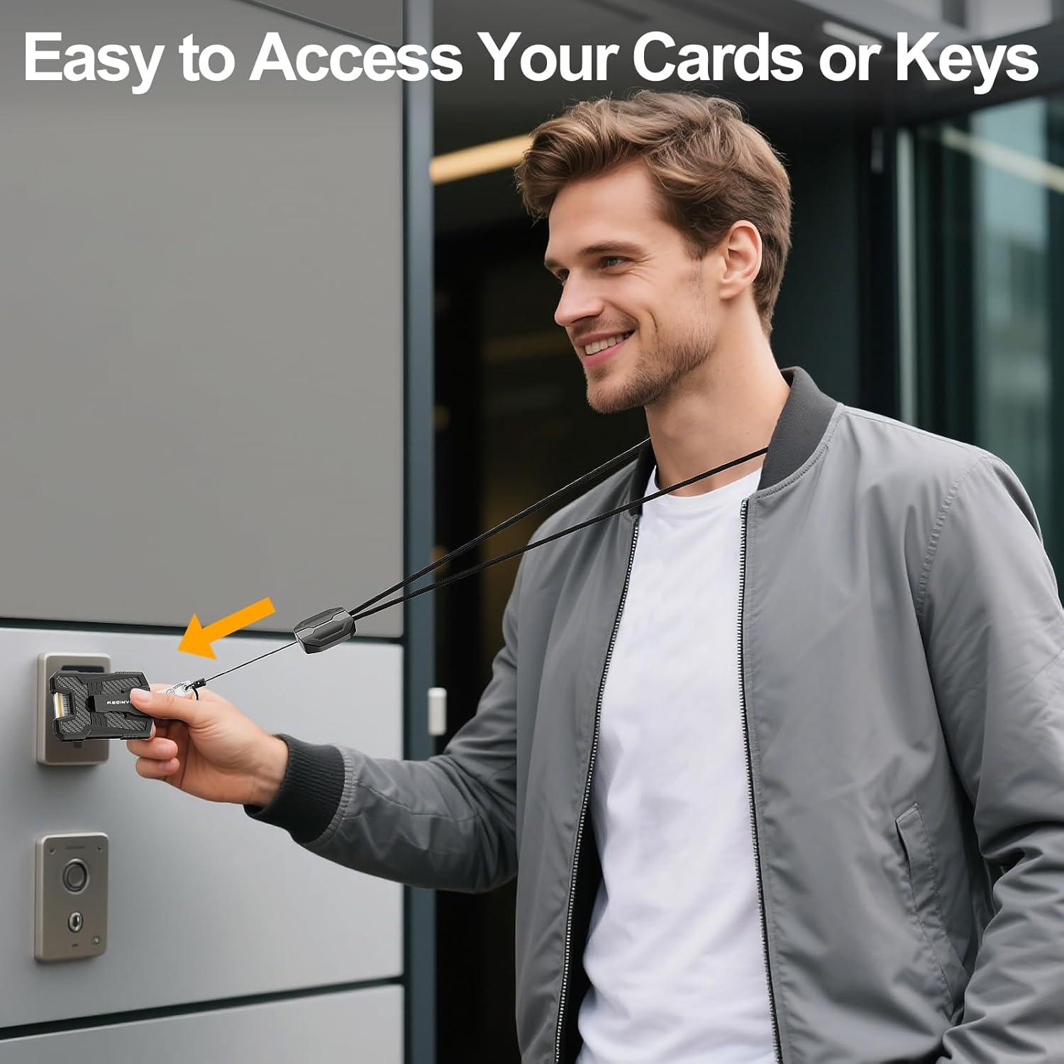 Cuerda Retráctil Oaridey para Identificación, Soporta 113.4 g