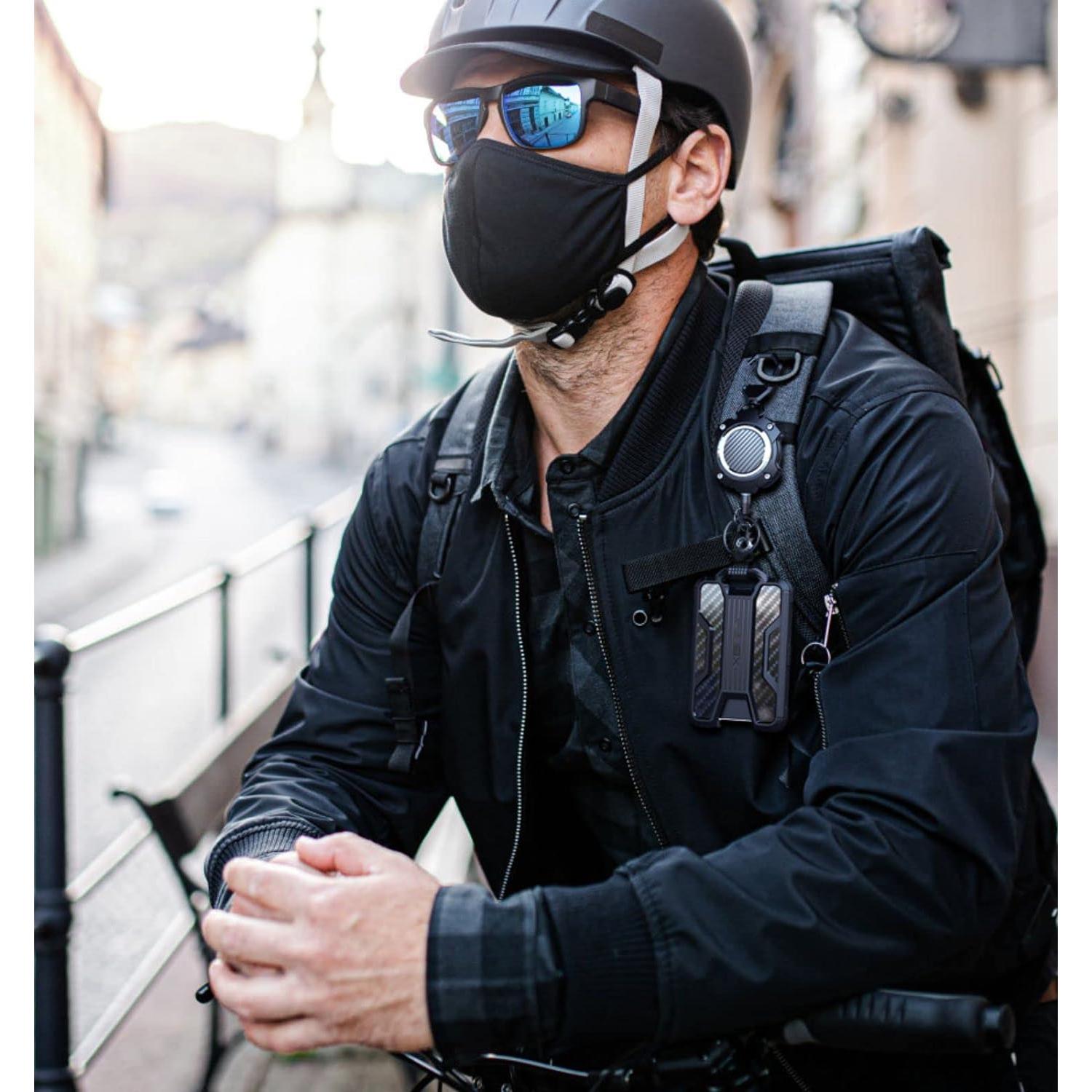 Soporte de Insignia Retráctil LIUGX con Llavero 80 cm 4 Tarjetas