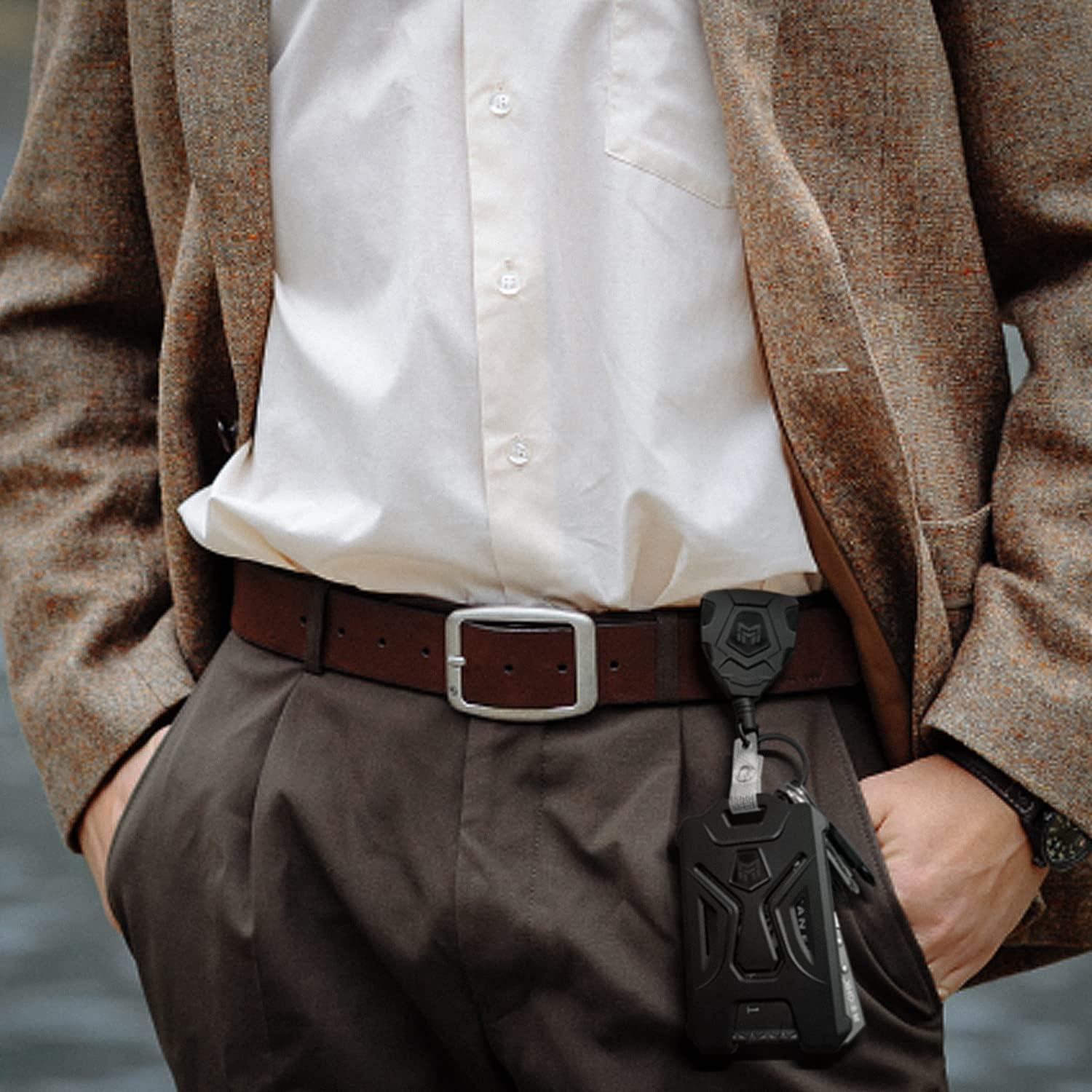 Soporte Retráctil para Insignias MNGARISTA Negro 80 cm 0.25 kg