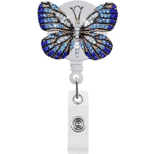 Portadores de Insignia Retráctiles WLngtv con Diseño Mariposa
