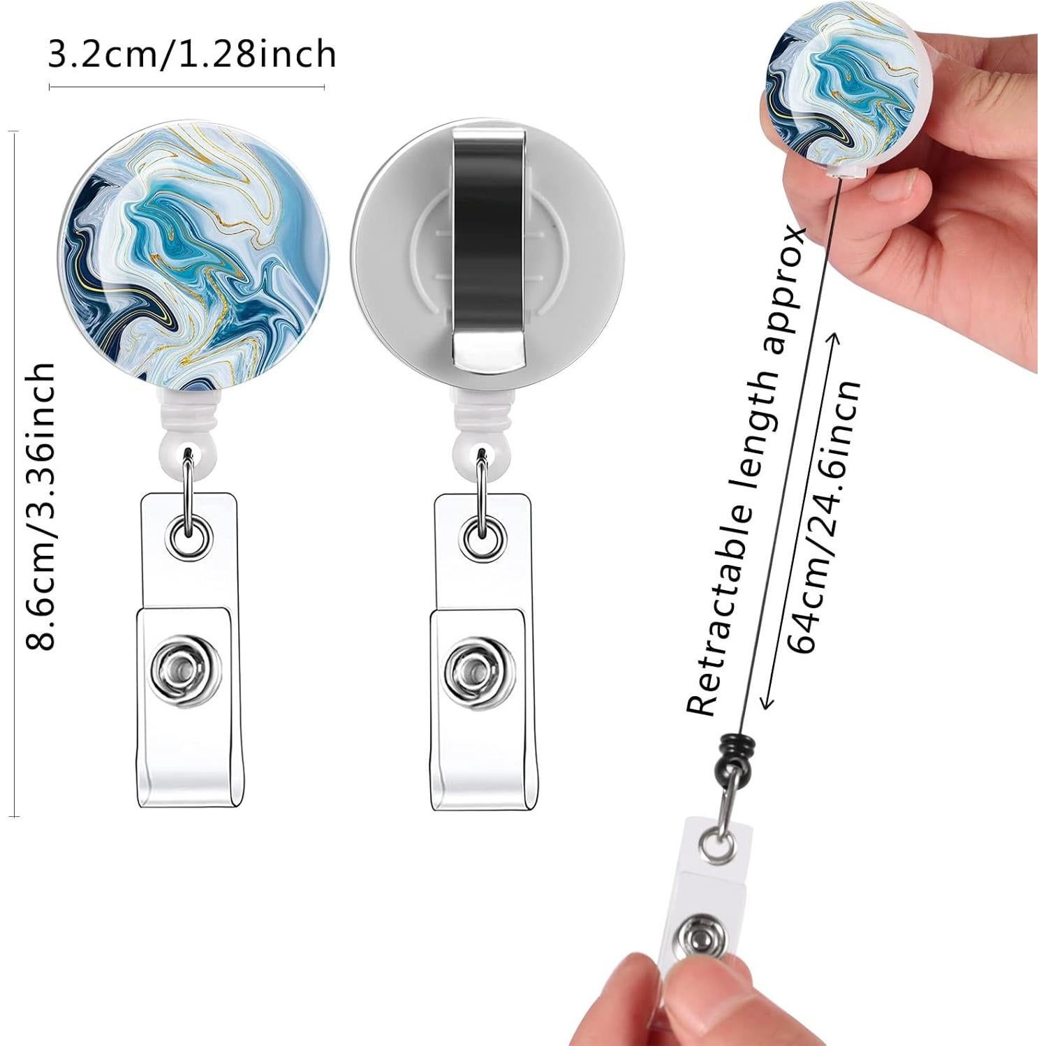 Clip de Identificación Retráctil TAMHOO 15 Piezas Nylon Resina