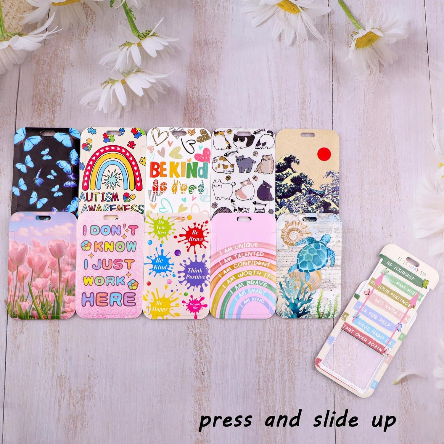 Porta Tarjetas Retráctil Rosa Beemorita con Clip Mosquetón