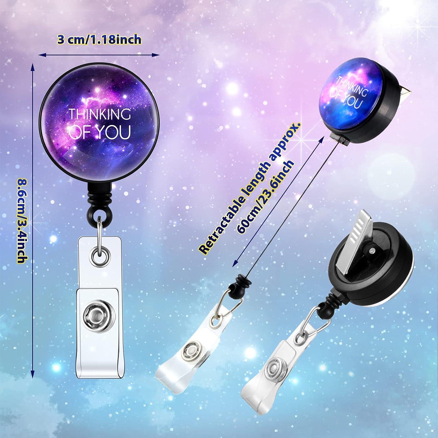 Portatarjetas Retráctil Zonon 9 Piezas Motivacionales Multicolor