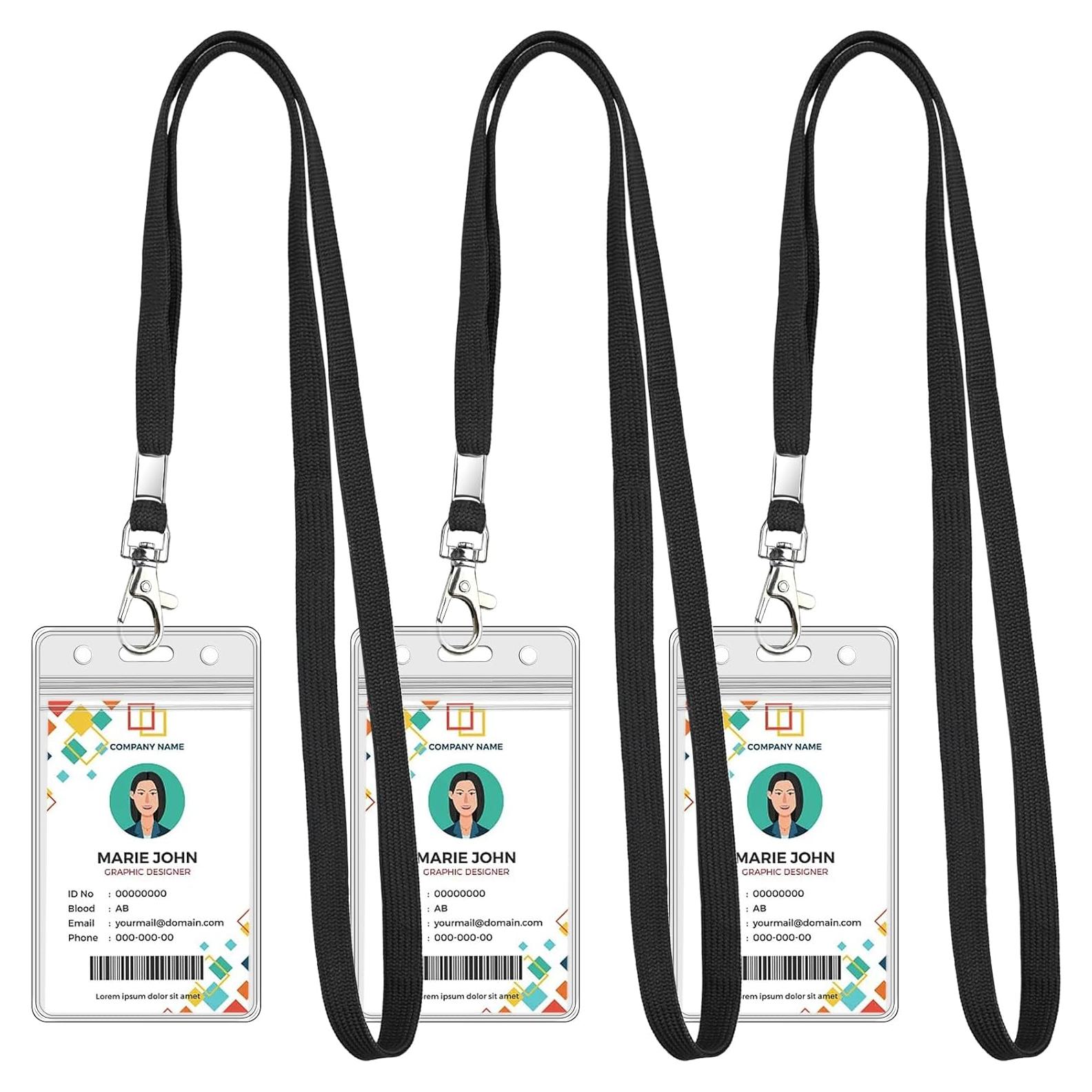 Paquete de 3 Sujetadores de Identificación Koorito Transparentes