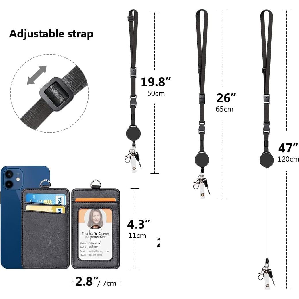 Soporte de Insignia PU UpUGo con Cinta Retráctil 50.3 cm
