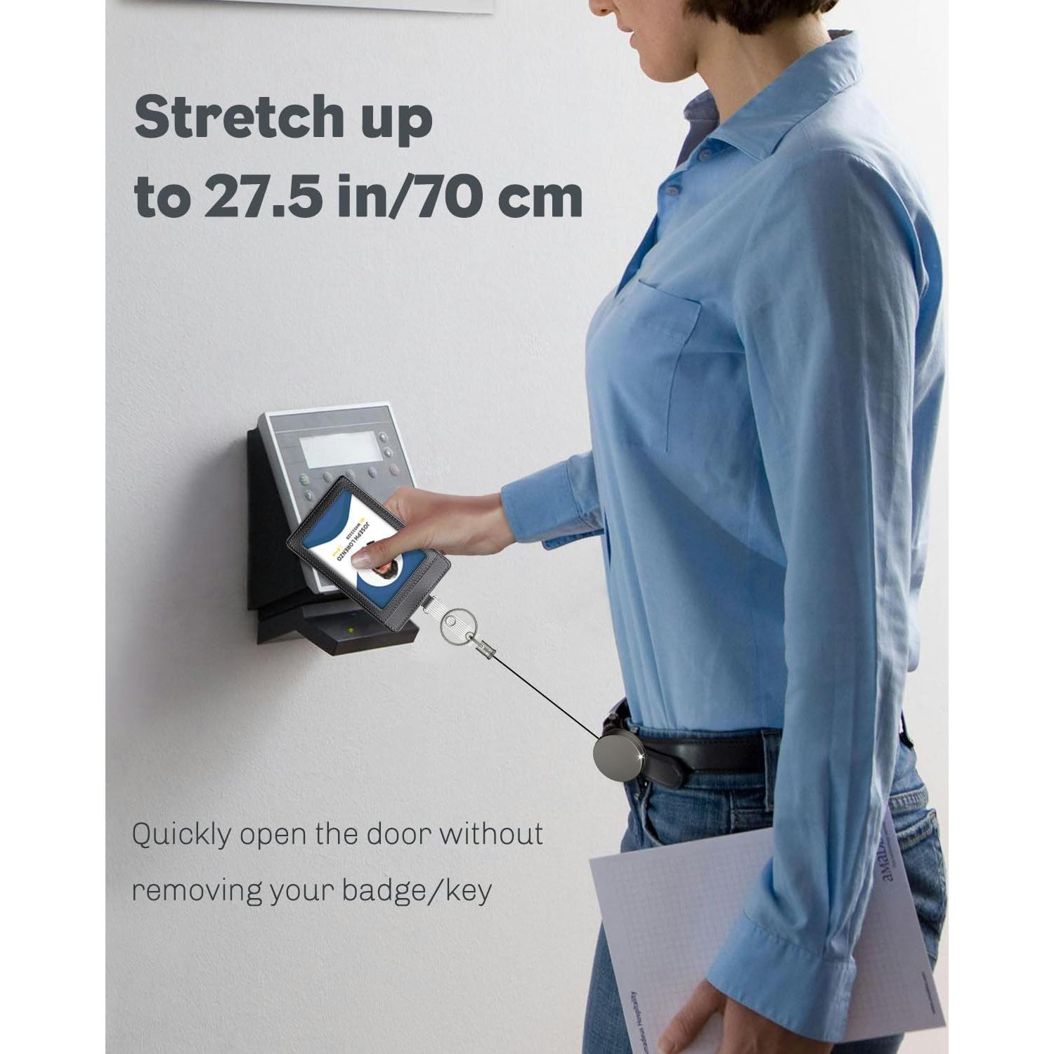 Llavero Retráctil Uniclife 2 Paquete Metal 69.85 cm Nylon