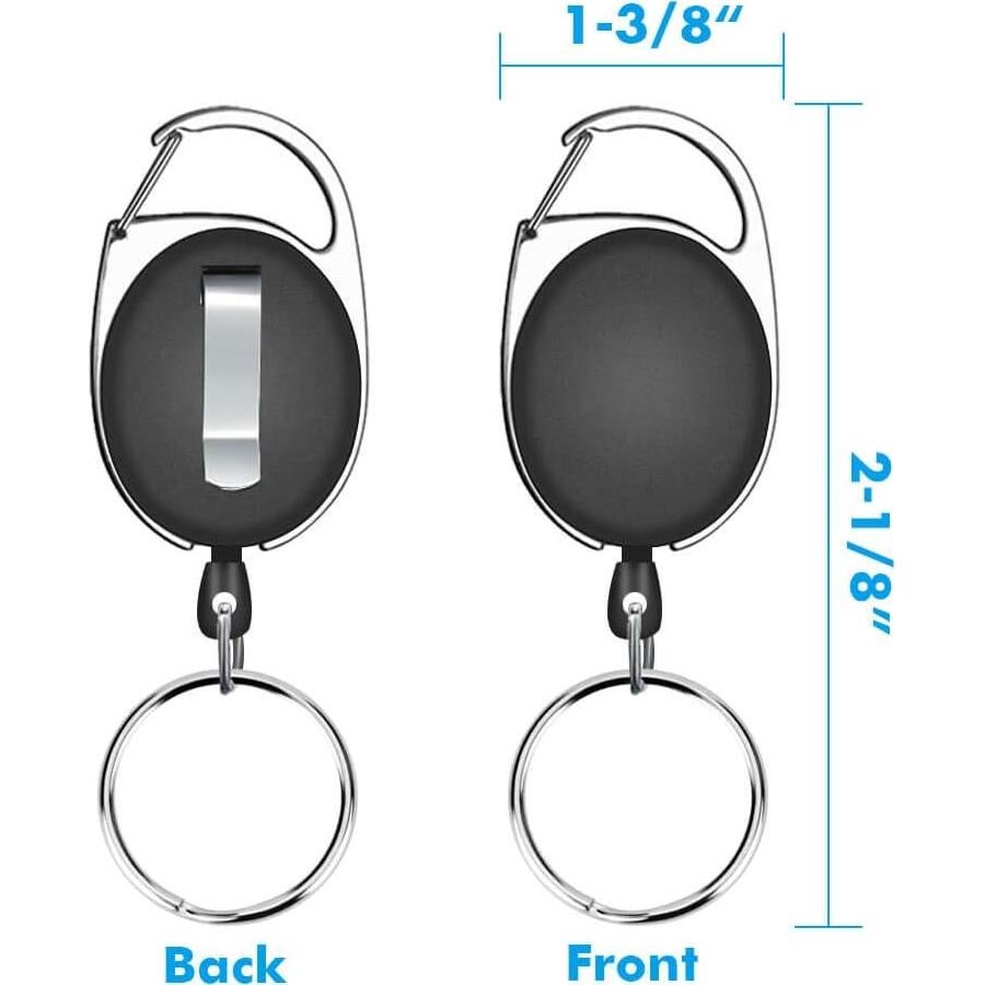 Soporte de Identificación Retráctil Selizo 6 Piezas Colores Variados