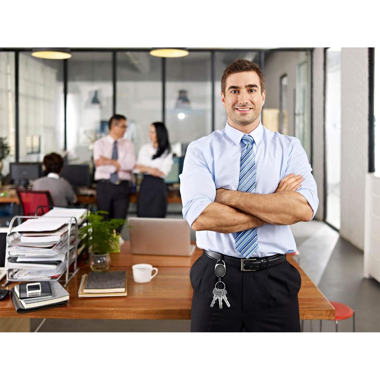 Soporte de Identificación Retráctil Selizo 6 Piezas Colores Variados