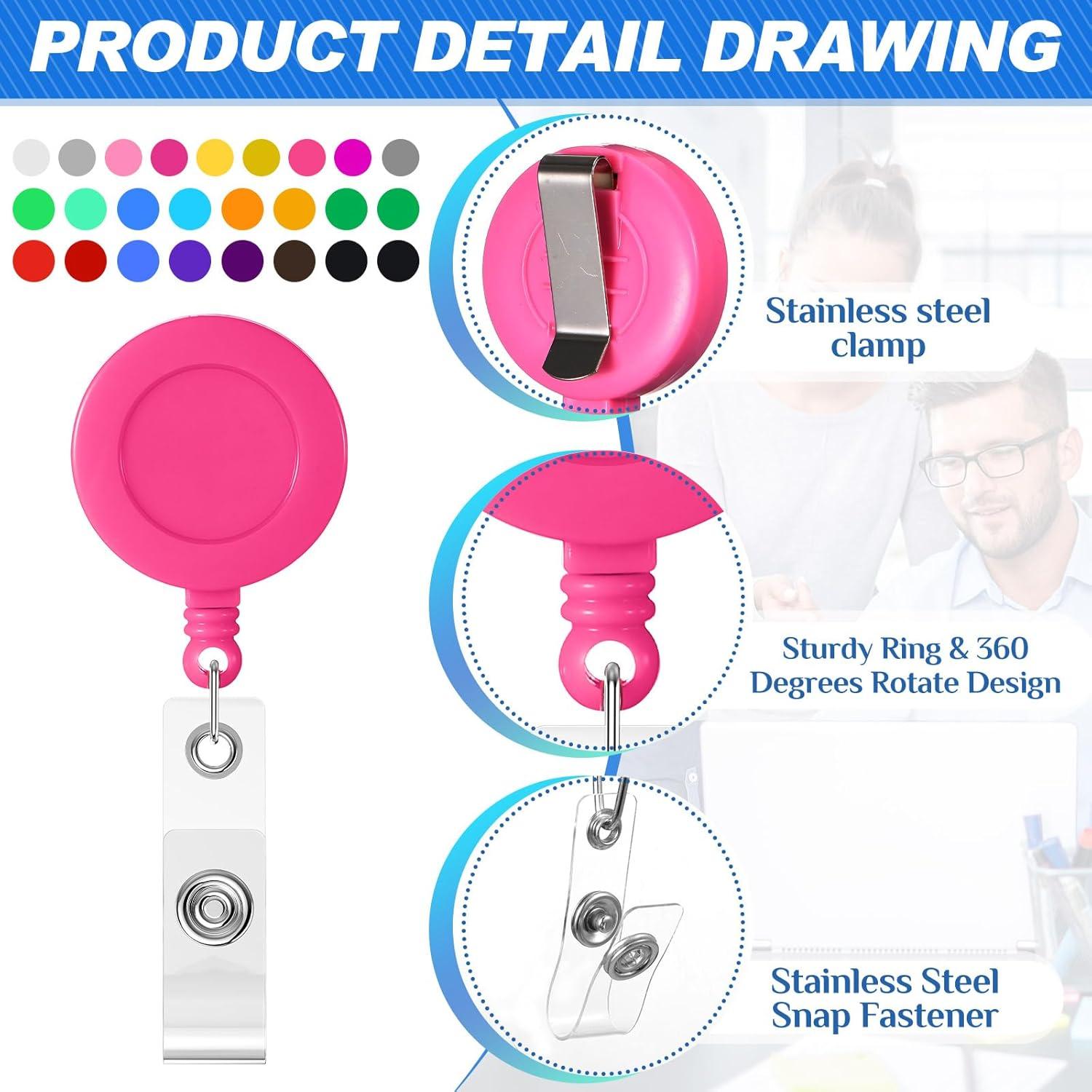 Soportes Retráctiles para Insignias Harloon 150 Pcs 70 cm