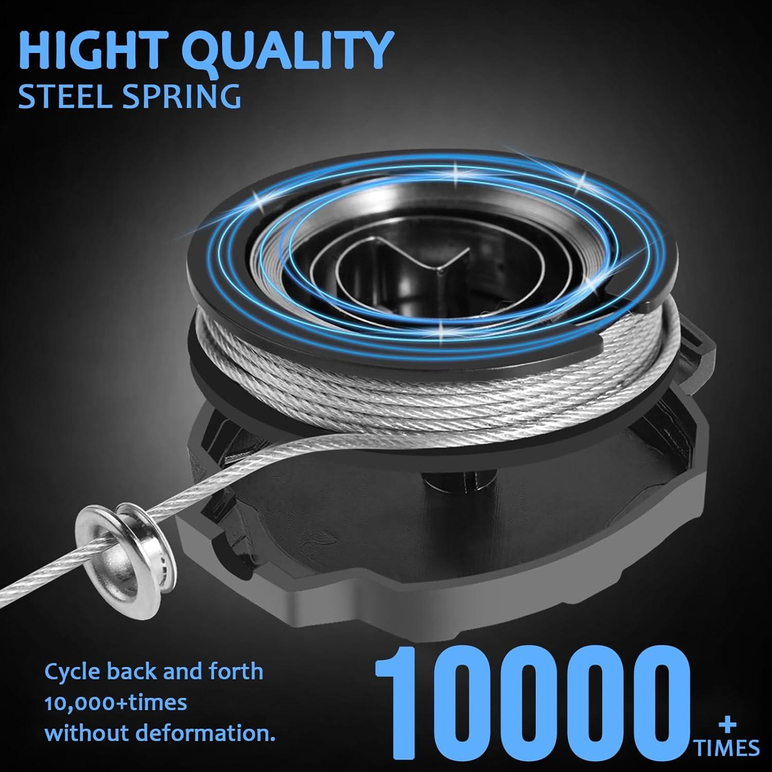 Portatarjetas Retráctil XAMEHA Negro con Clip y Llavero 80 cm