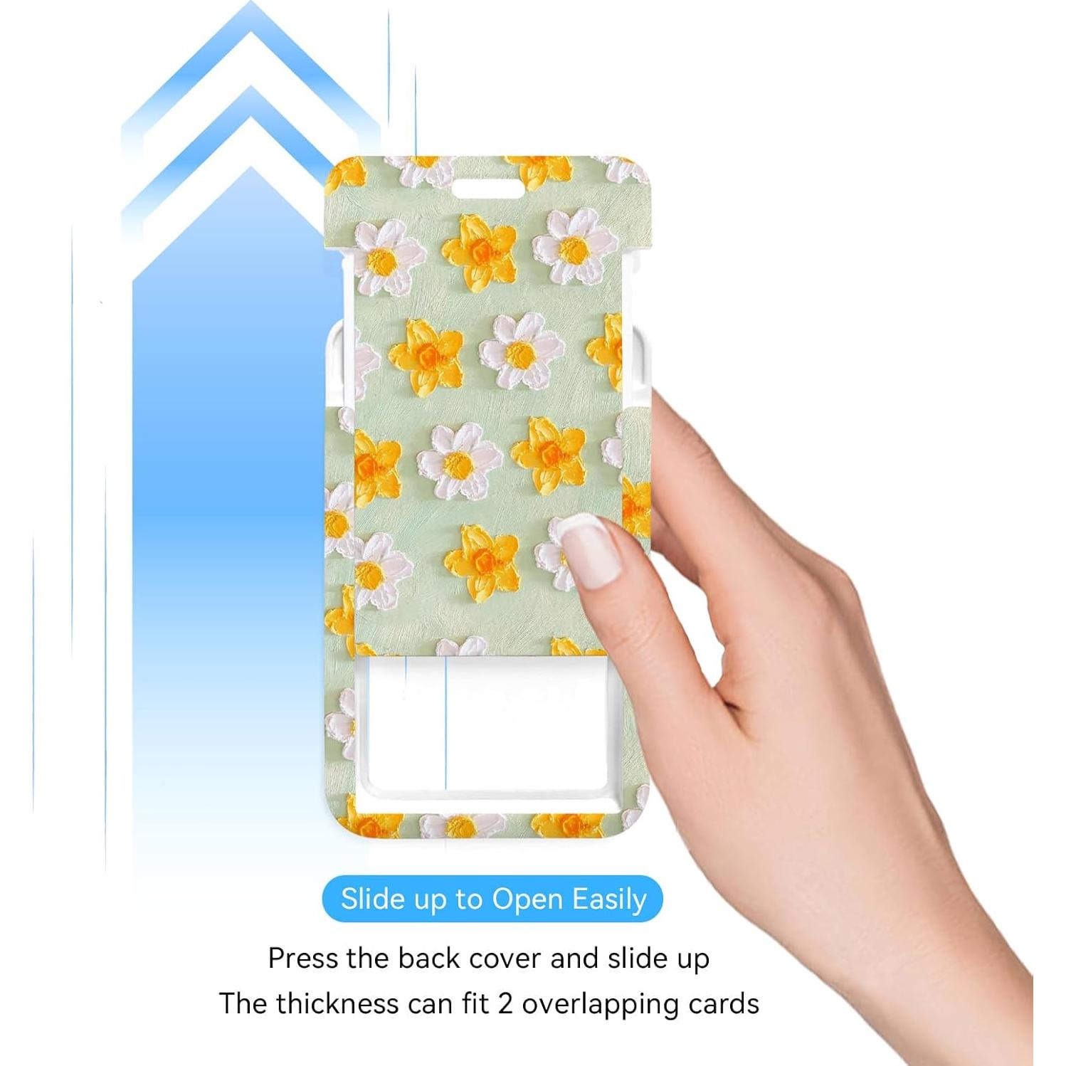 2 Portatarjetas de Identificación Rcmyll con Clip Retráctil