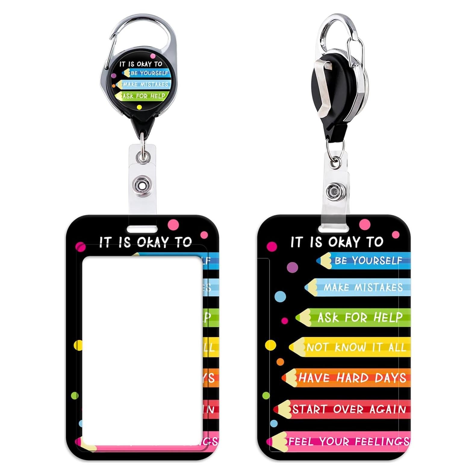 Reel Retráctil de Insignia Beemorita con Soporte ID 73.66 cm