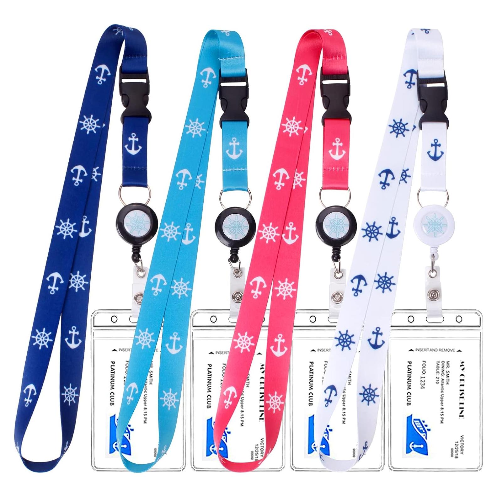 Cordón Retráctil Impermeable ZHEMEILU con Portatarjetas ID