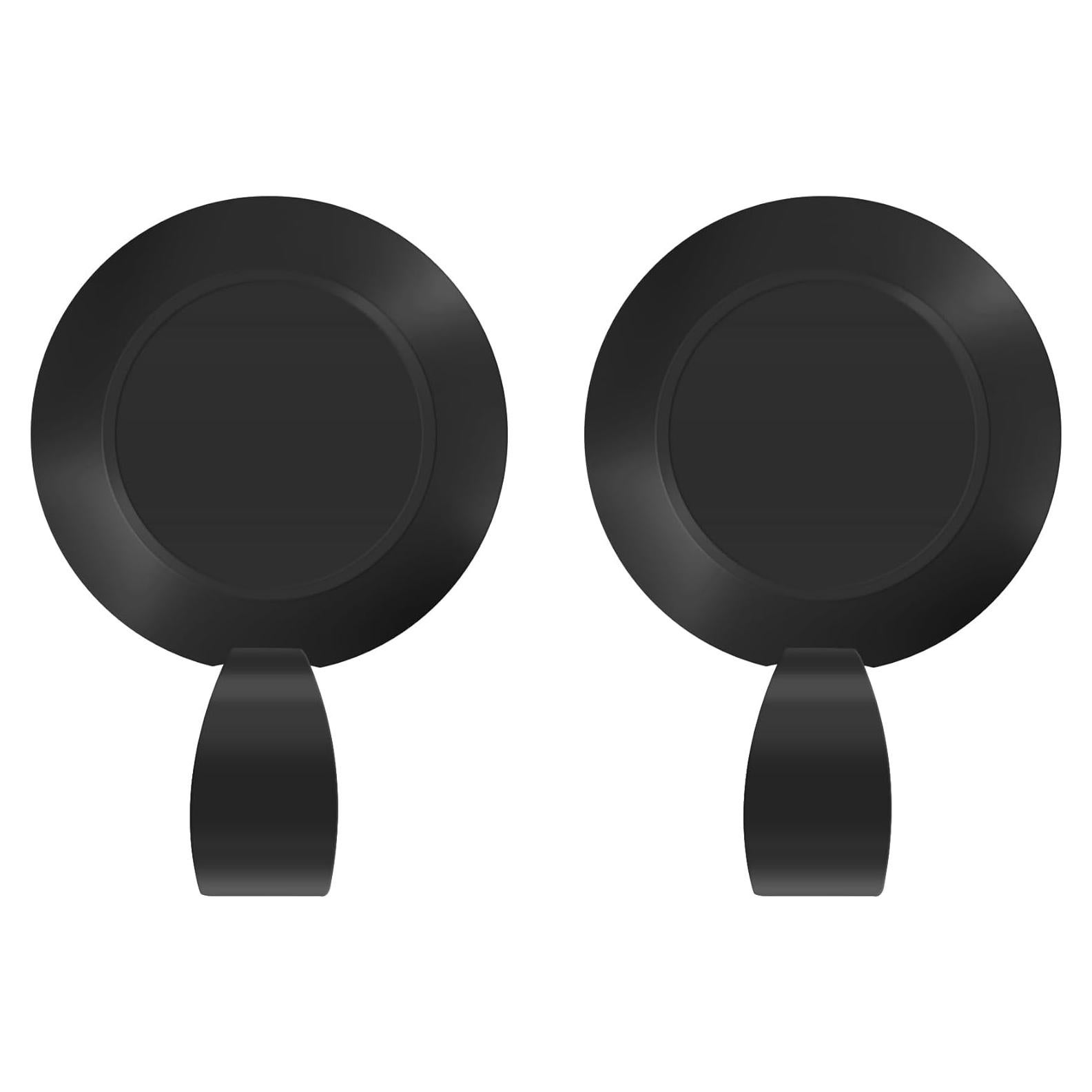 2 Pack Retractable Name Badge Holder Reel with Clip,Badge Reels Retractable for Teachers,Students,Nurse(Black)