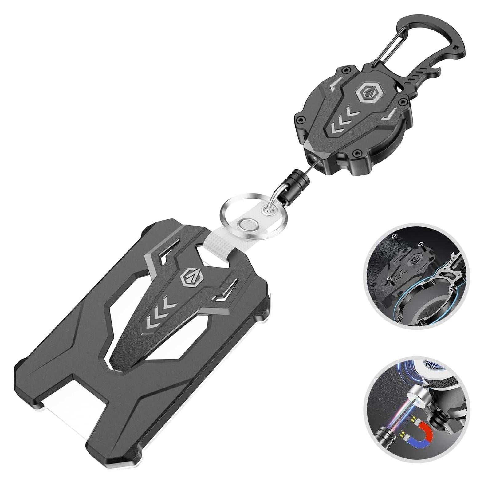 Juego de Sujetadores de Insignias Retráctiles Autonomier 2 Piezas