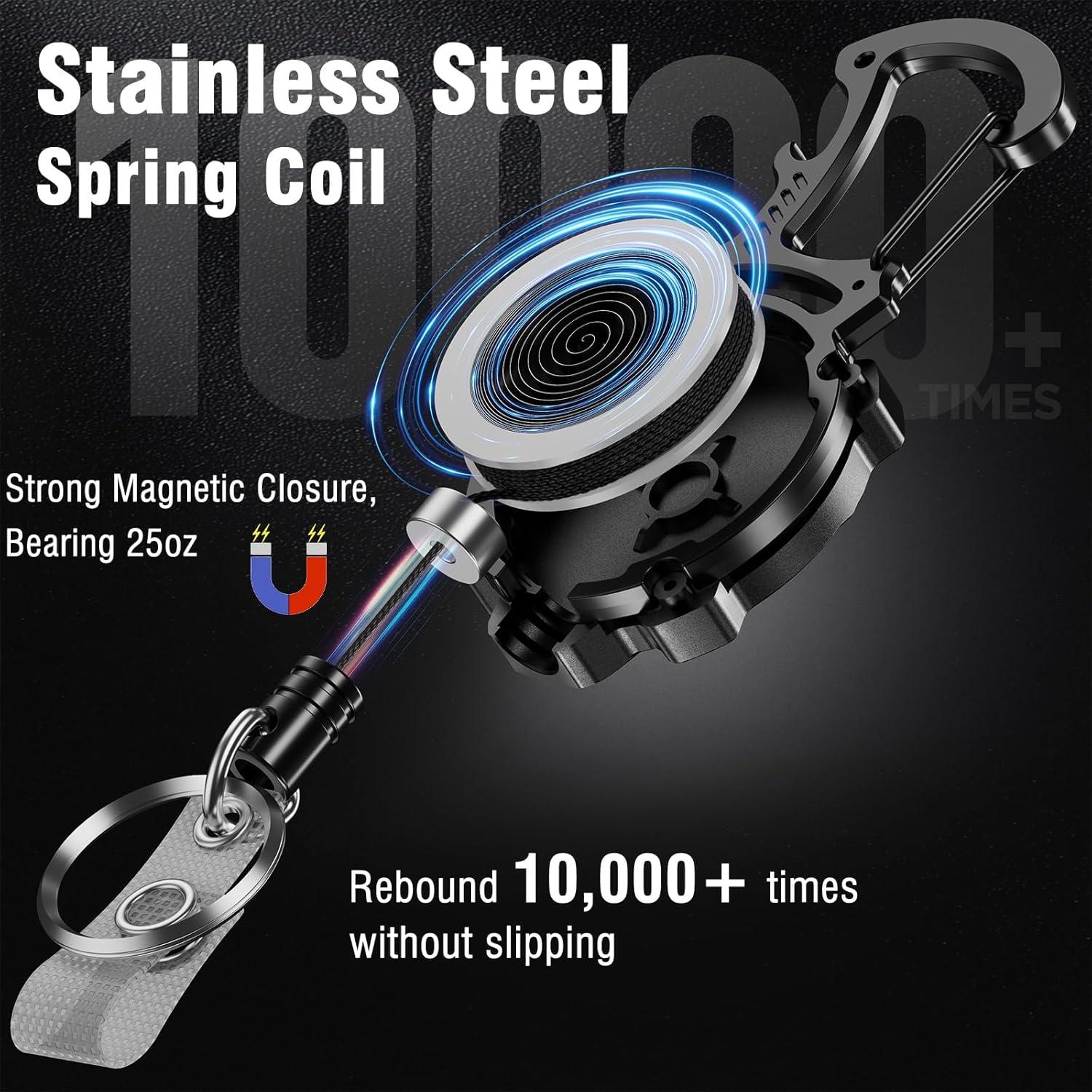 Juego de Sujetadores de Insignias Retráctiles Autonomier 2 Piezas