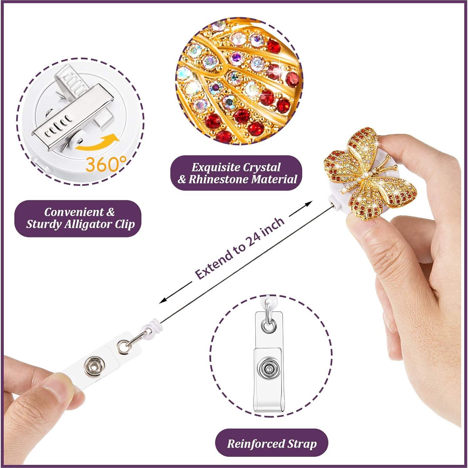 3 Ruedas de Insignia Retráctiles Outus con Rhinestones