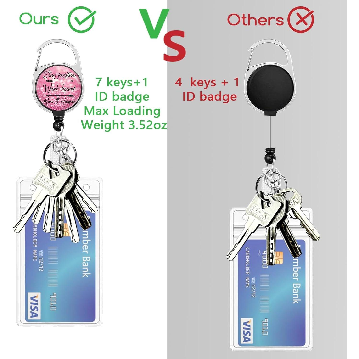 Porta Insignia Retráctil Lebrocoli con Clip y Diseño Positivo