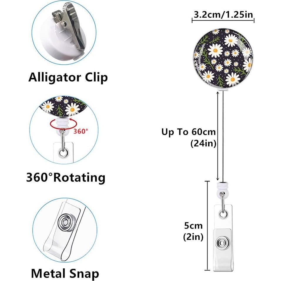 Soporte Retráctil Identificación Anffilona 3 Paquete Flores