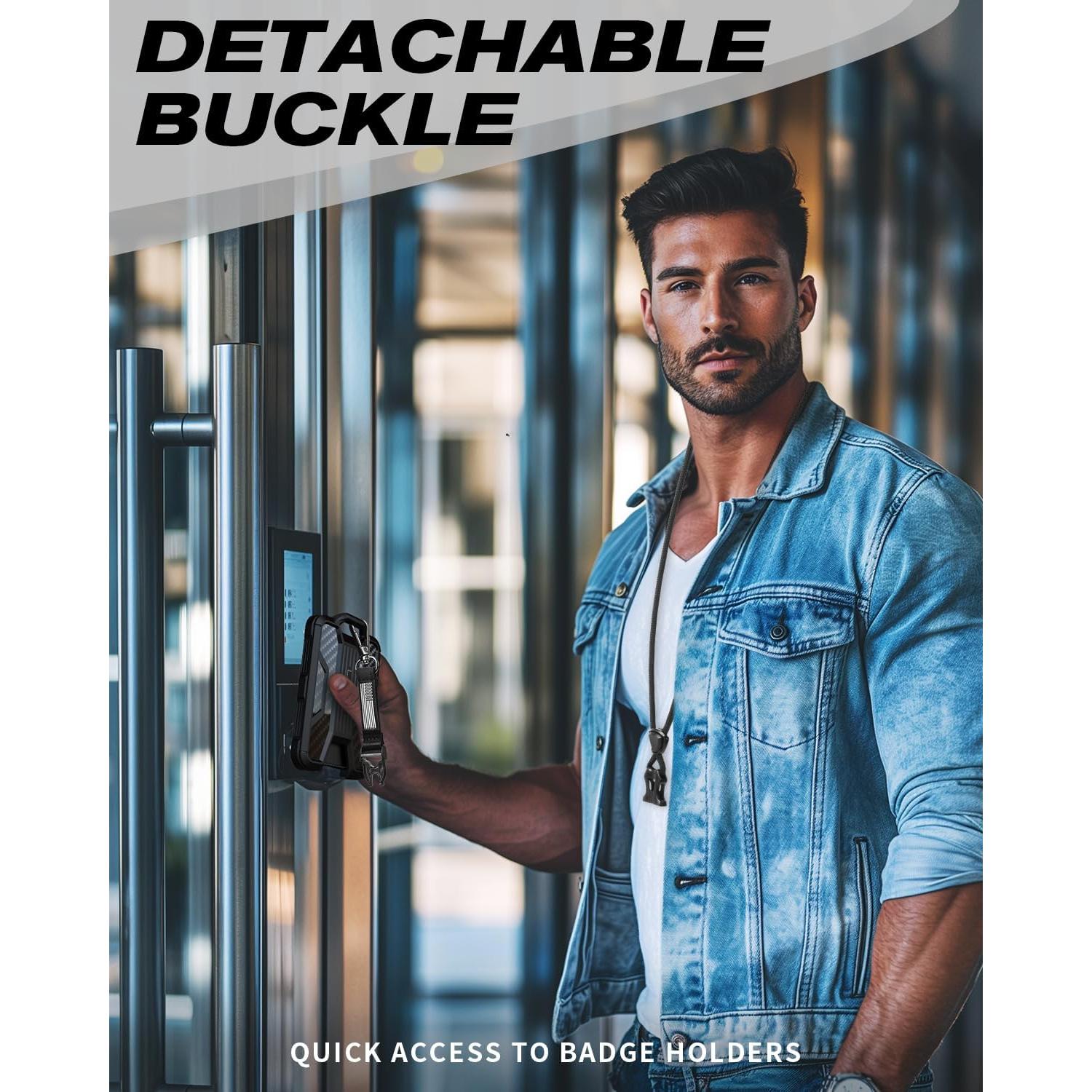 Soporte de Insignia LIUGX con Cinta Ajustable y Hebilla Rápida