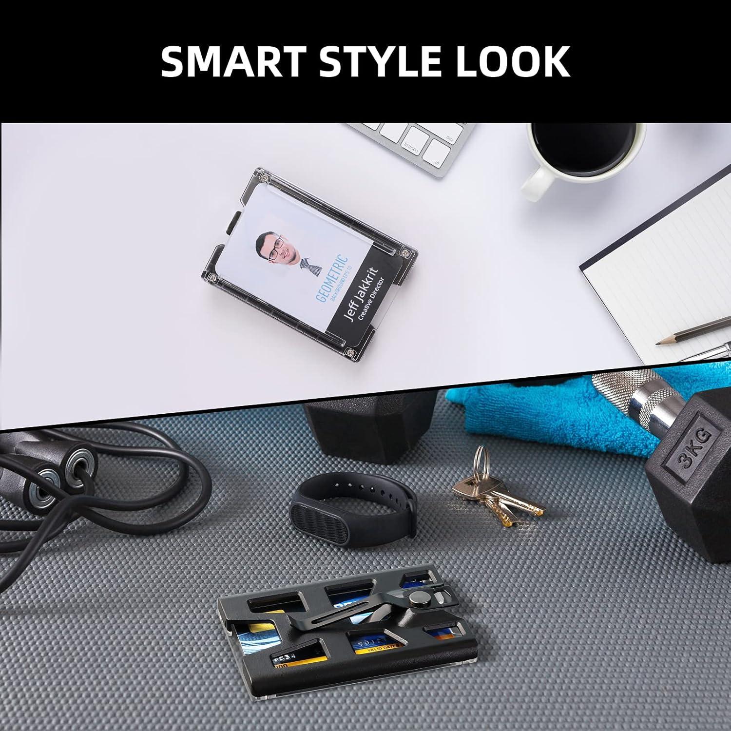 Soporte de Identificación ZAZE Retráctil Negro con Carrete