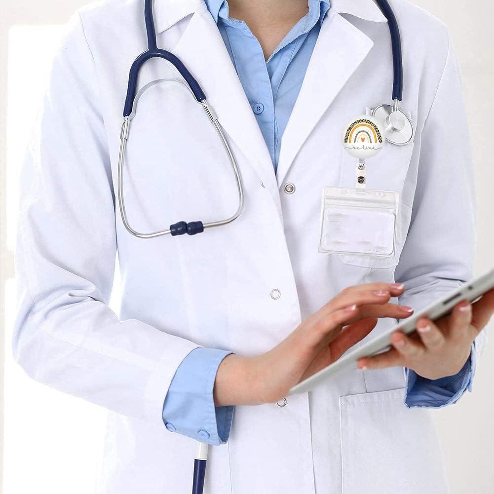 Clip de Insignia Retráctil QIYUSHRY 3 Paquetes Arcoíris