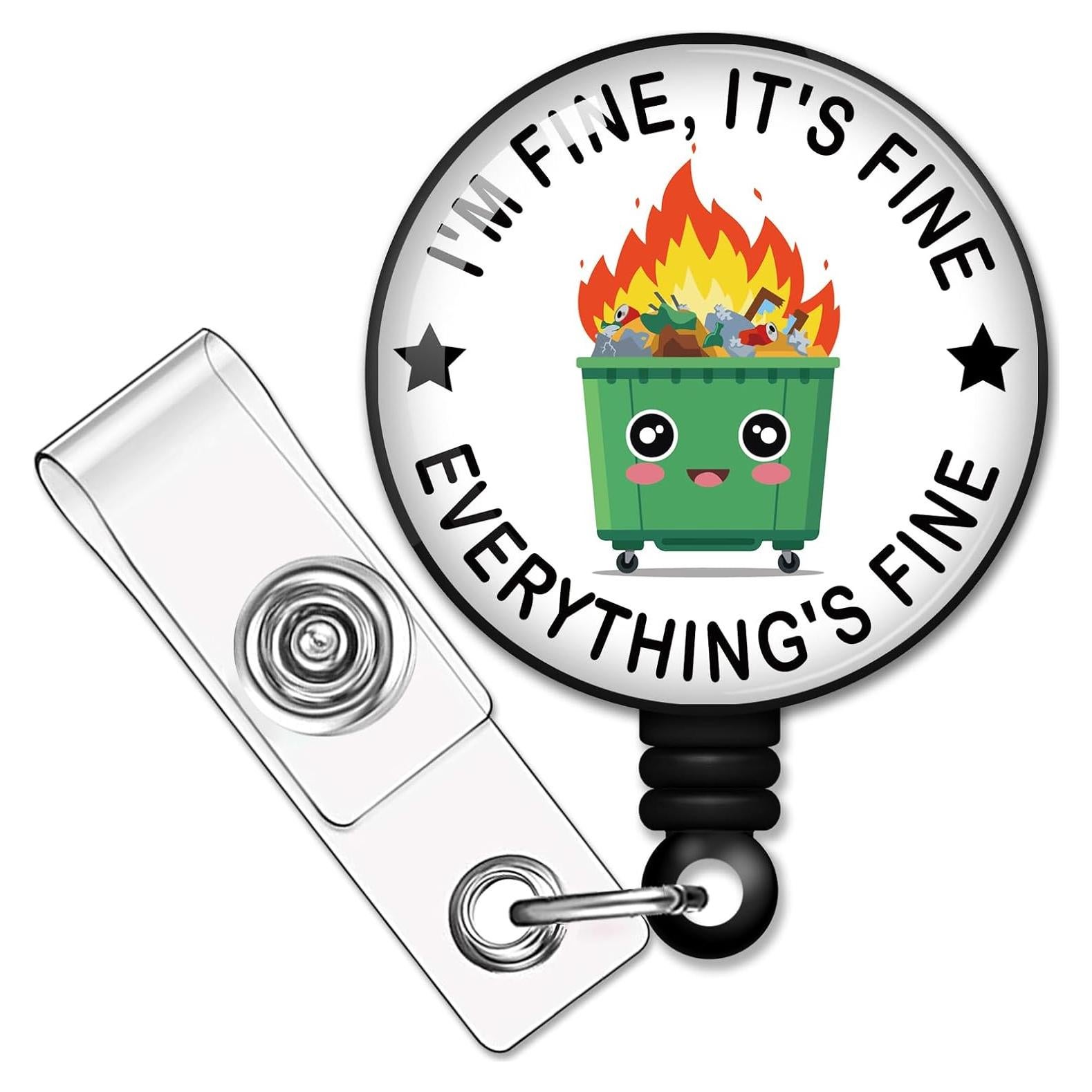 Carrete Retráctil de Insignia RZHV 8.4x3.2cm Clip Cocodrilo