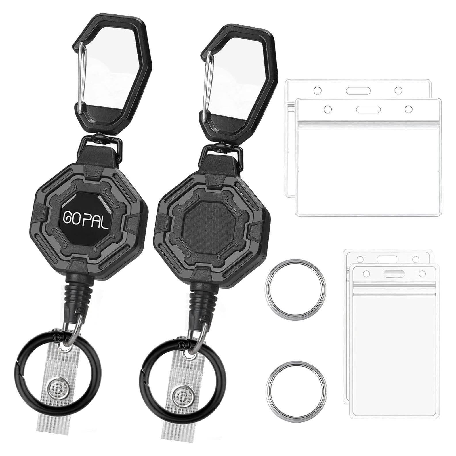 Soporte Retráctil de Insignia Go Pal - 2 Piezas con Clip