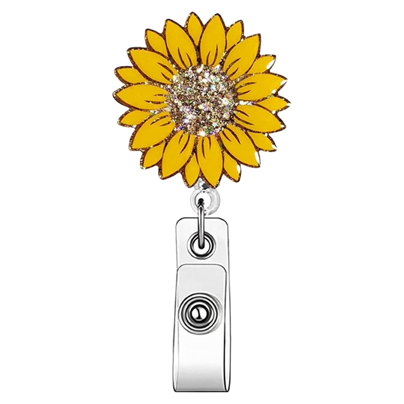 Clip de Insignia Retráctil ASABITE Girasol 76.2 cm para Profesionales