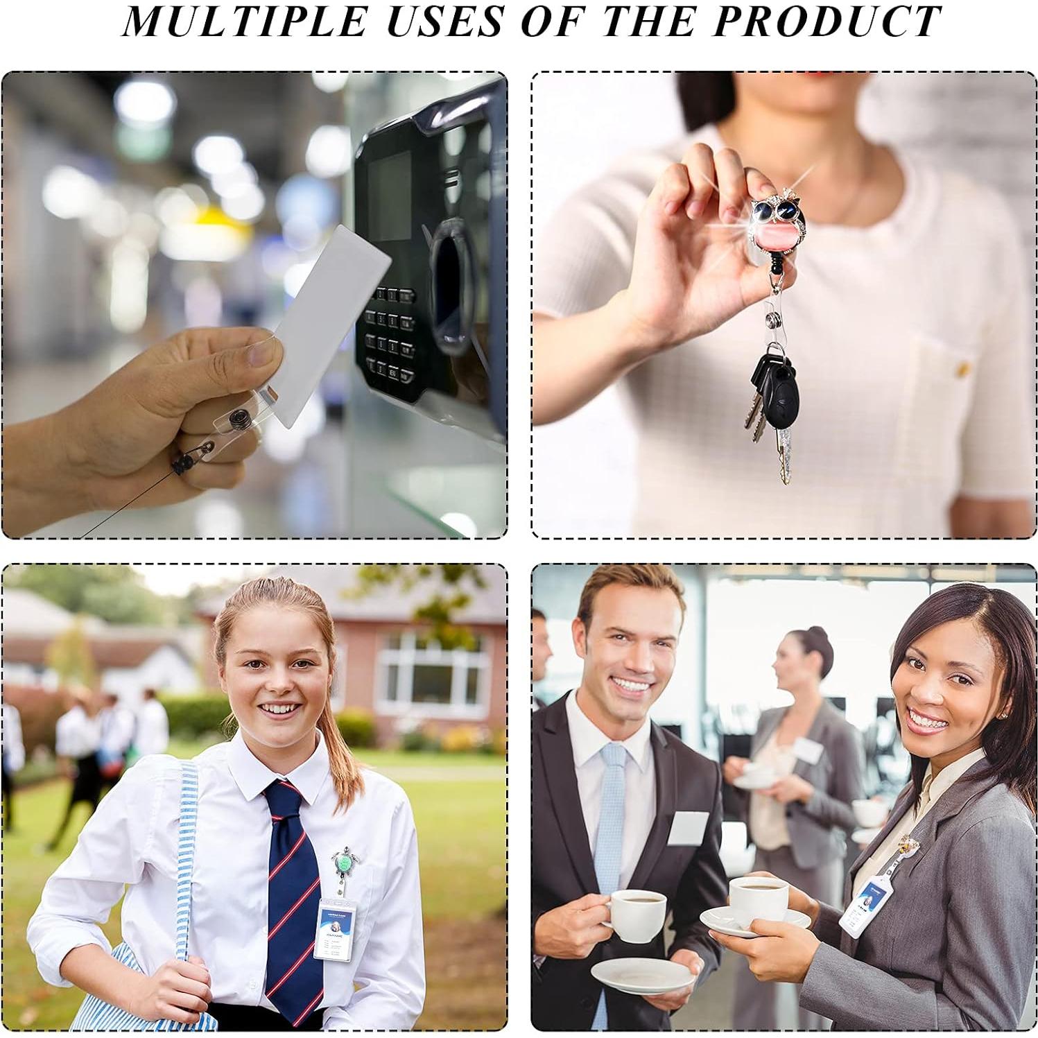 Ruedas de Insignia Cristal Outus 5 Piezas con Clip Giratorio