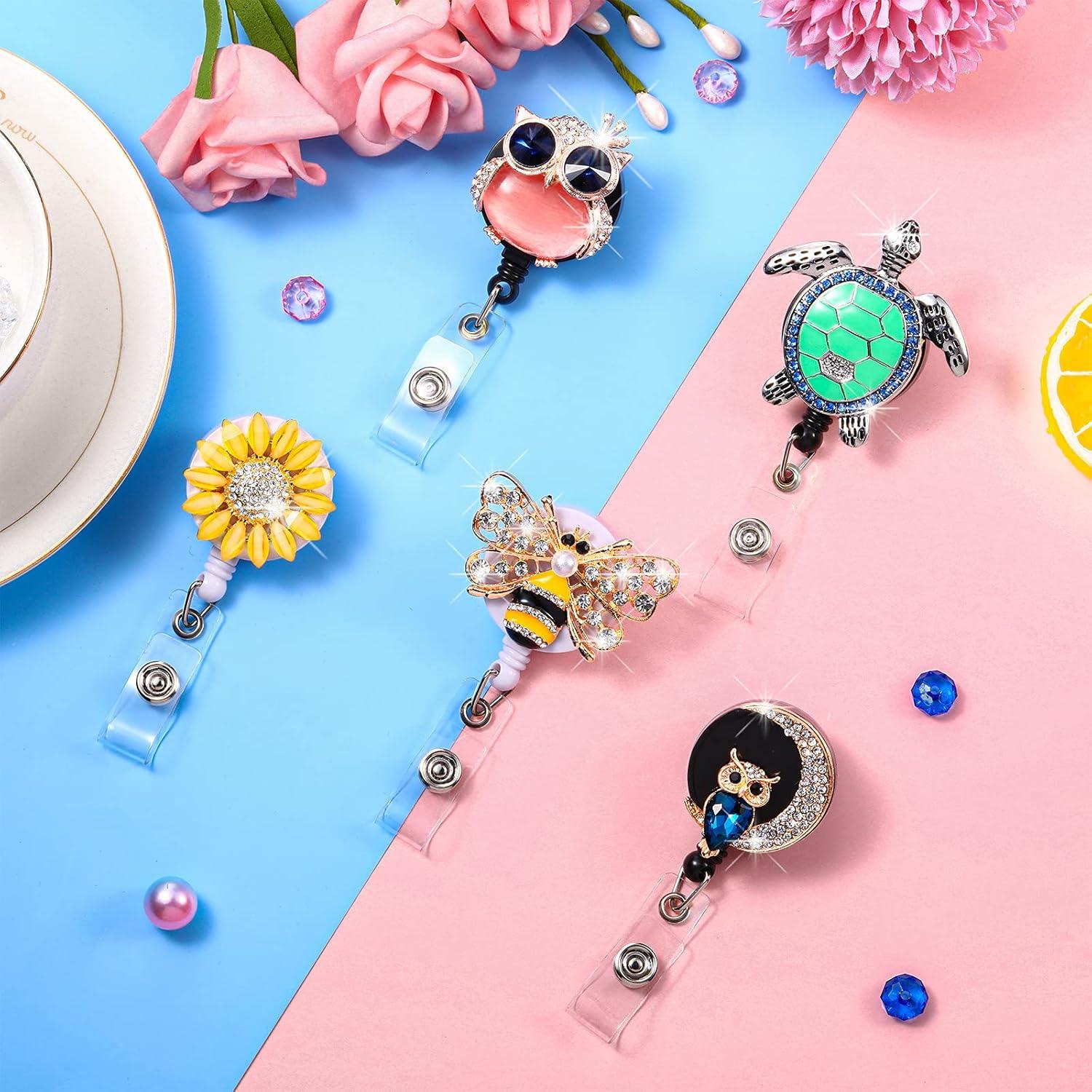 Ruedas de Insignia Cristal Outus 5 Piezas con Clip Giratorio