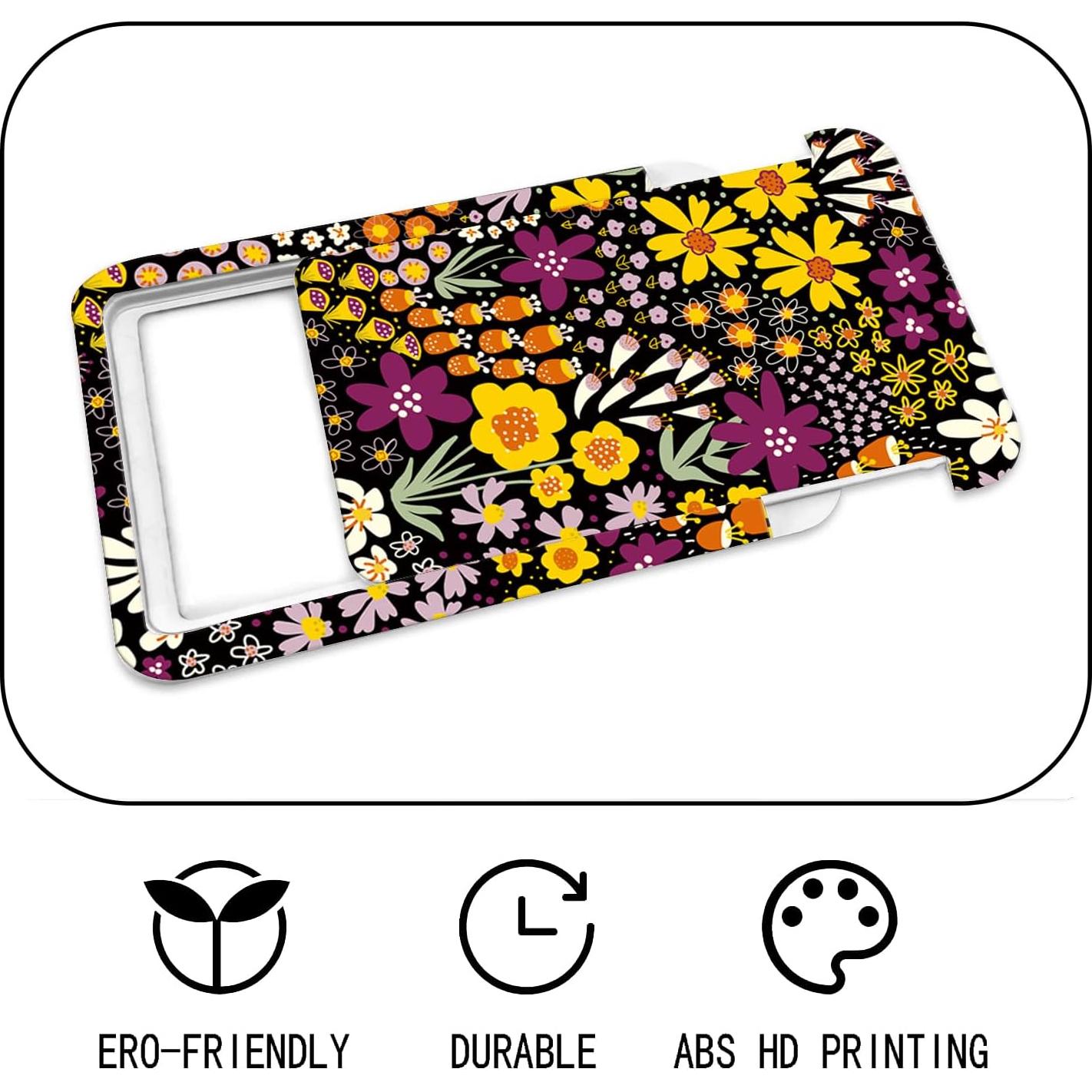 Porta Credencial SUPKOALA con Clip Retráctil y Cordón Flor Boho