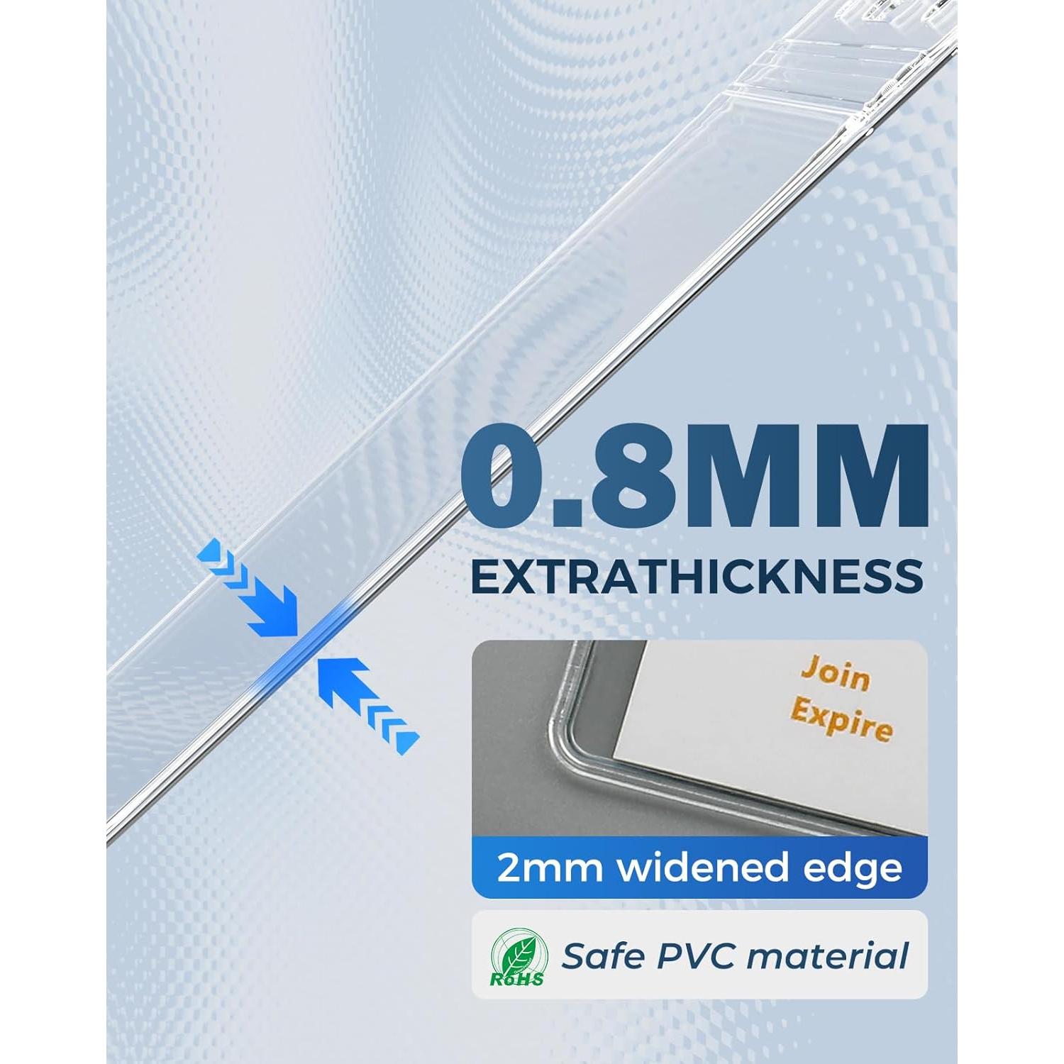 Soporte de Identificación KTRIO Vertical 10 Piezas PVC Impermeable