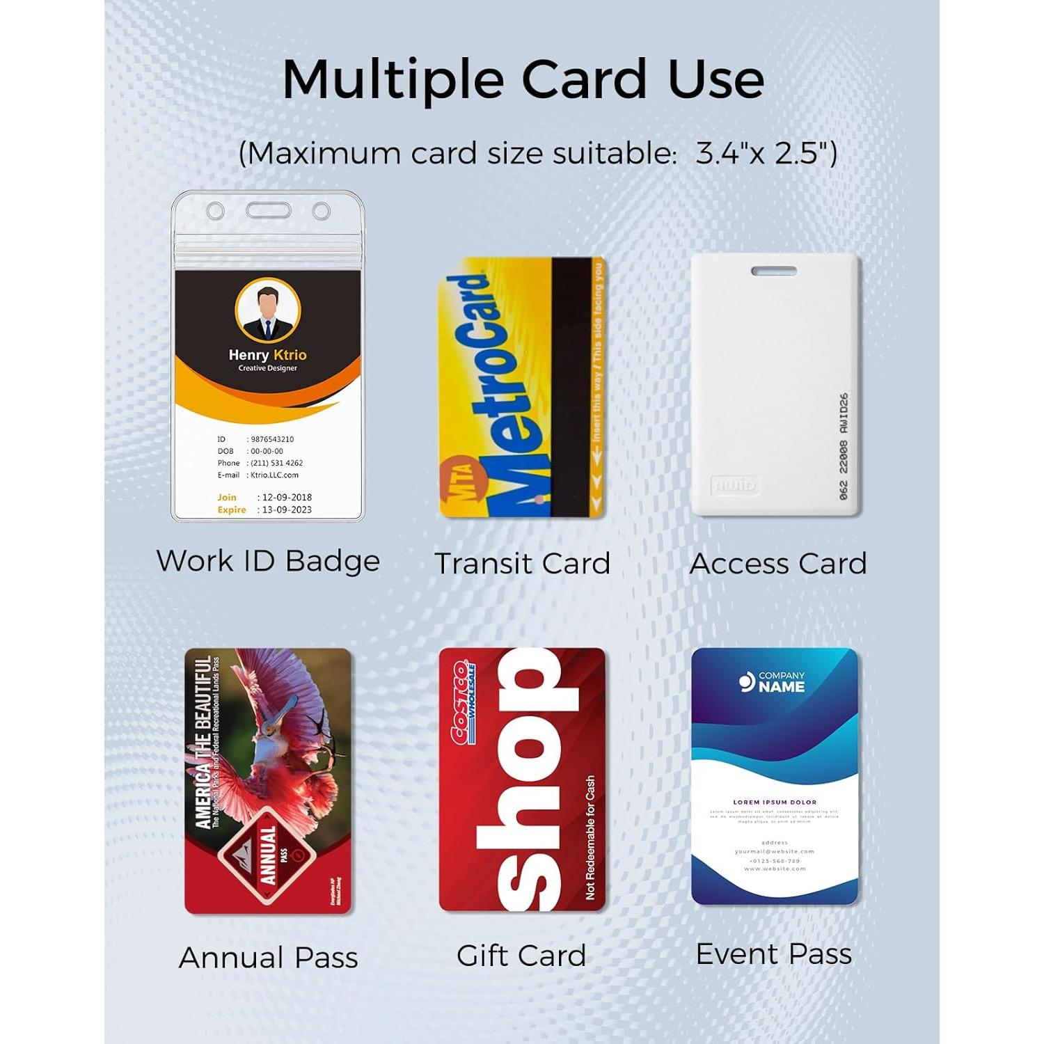 Soporte de Identificación KTRIO Vertical 10 Piezas PVC Impermeable