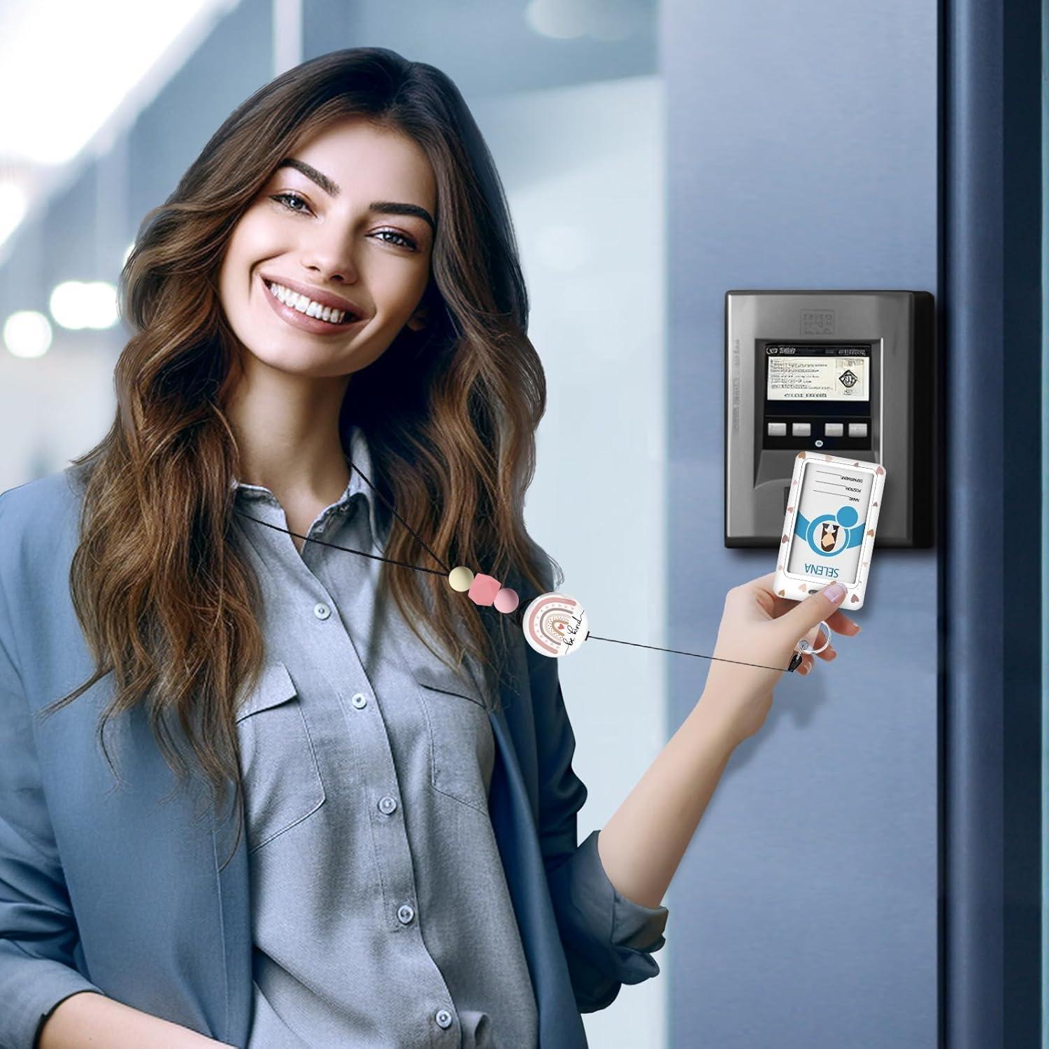 Cinta para Identificación Icycay Arcoíris con Carrete Retráctil