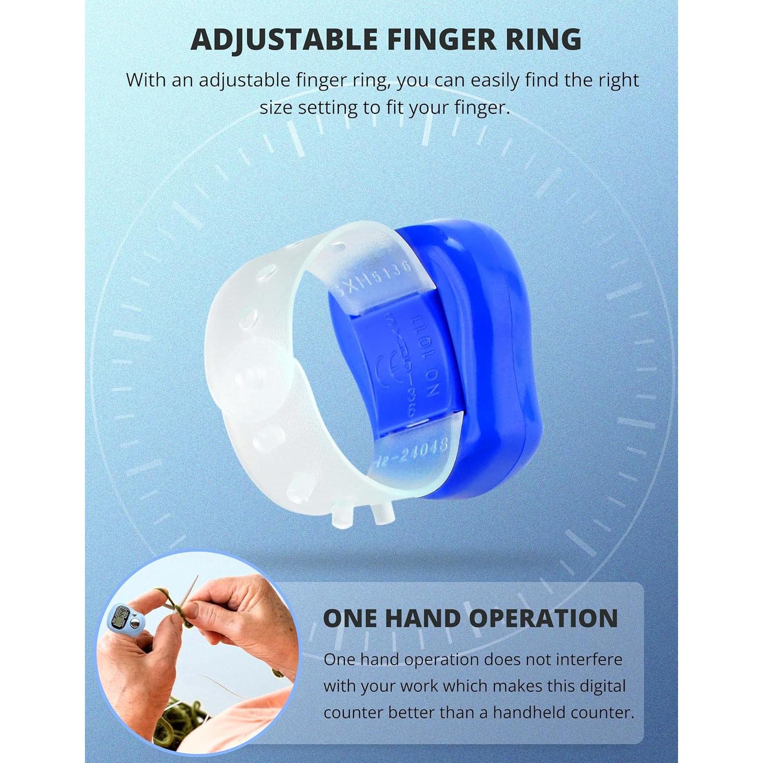 Contador Electrónico de Dedos KTRIO 10 Paquete LCD 5 Dígitos