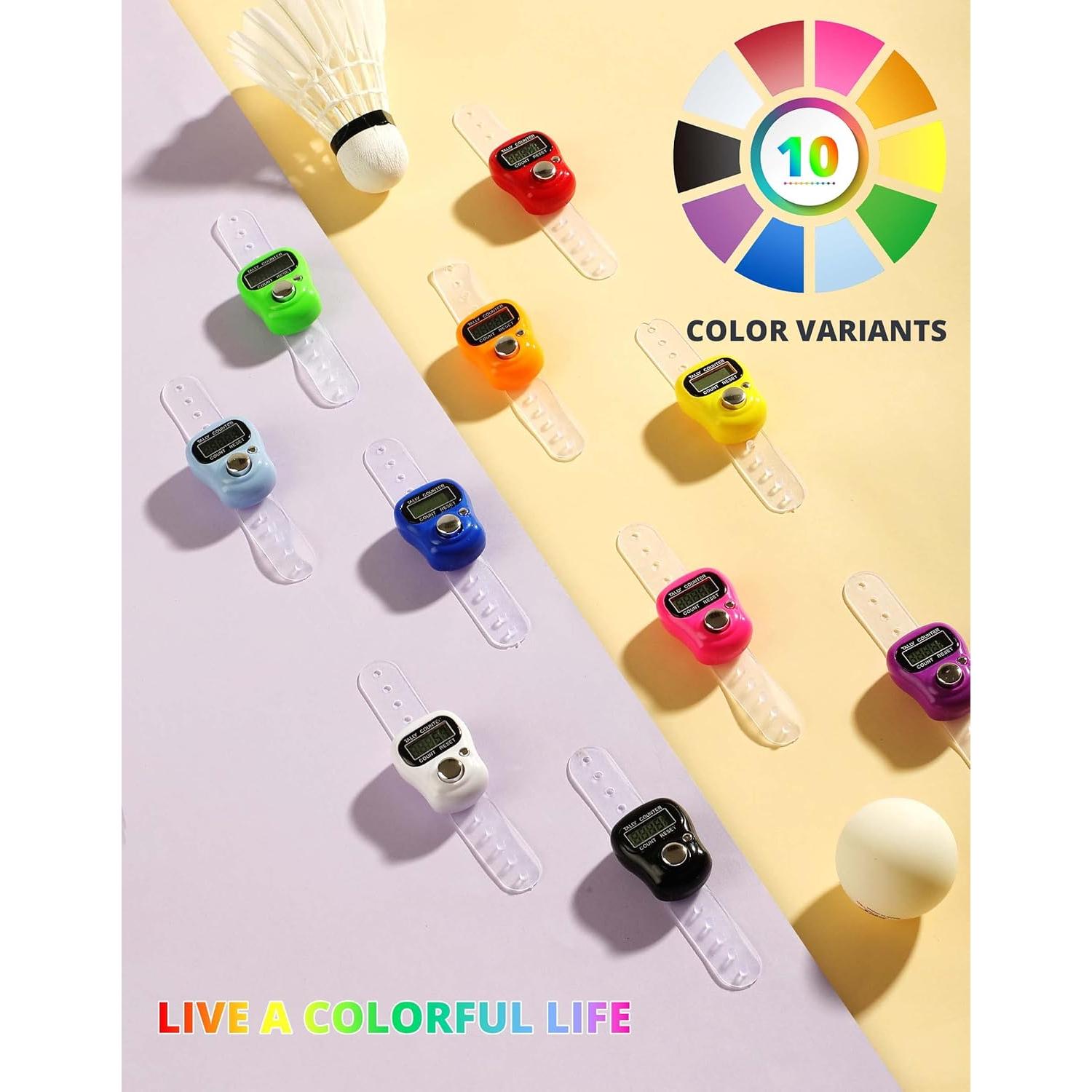 Contador Electrónico de Dedos KTRIO 10 Paquete LCD 5 Dígitos