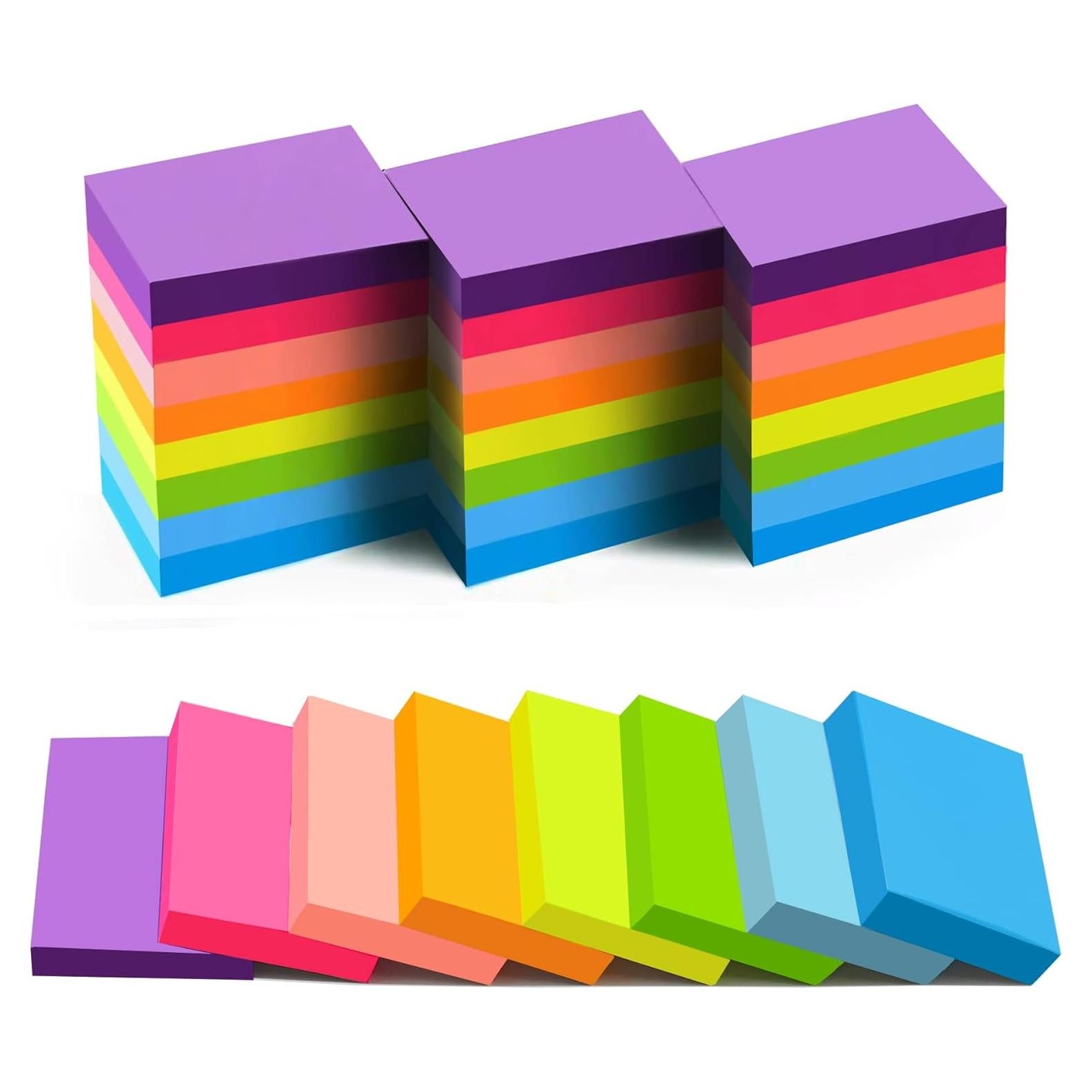 Notas Adhesivas YEECOK 3.81x5.08 cm 24 Pads 8 Colores