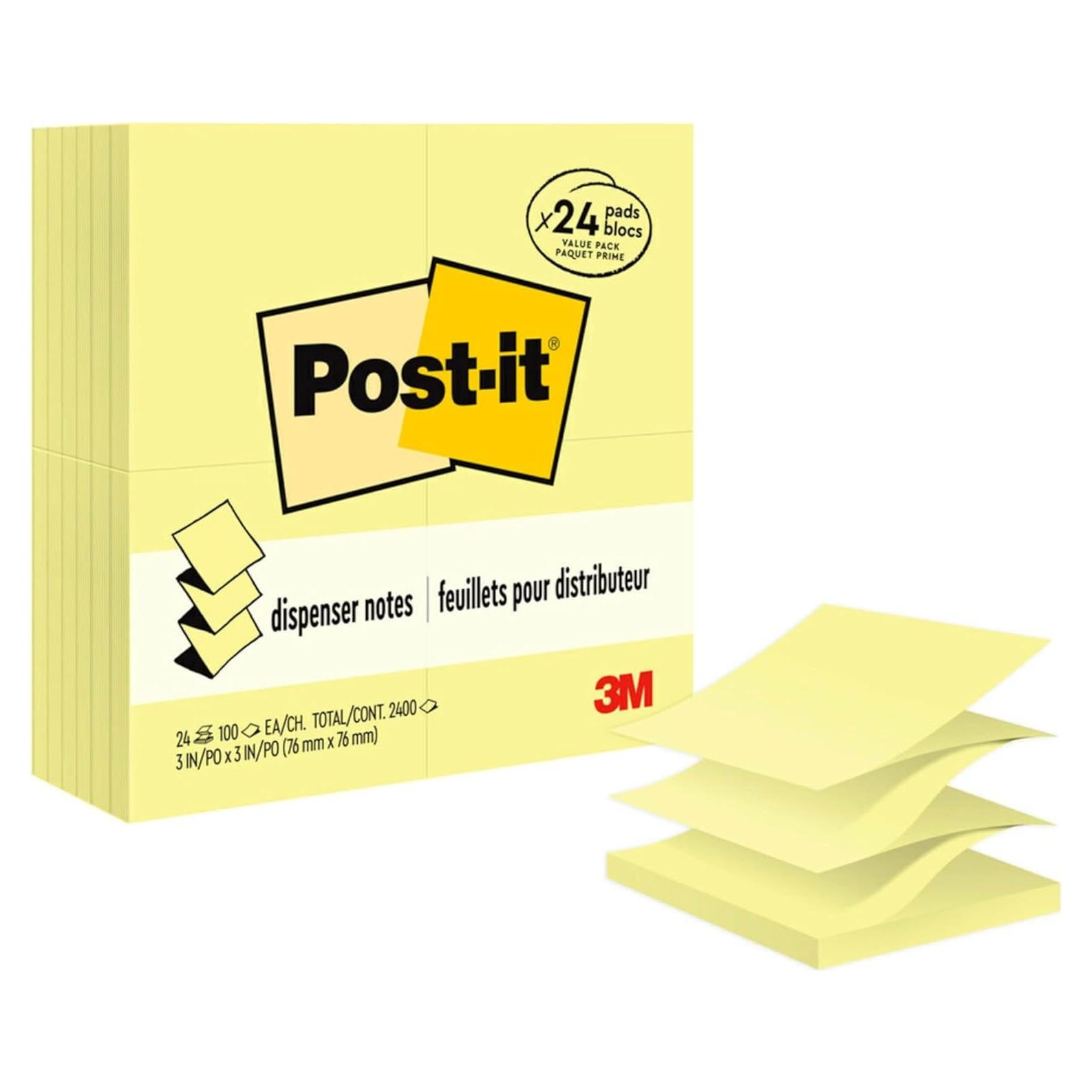 Dispensador de Notas Post-it 3M Amarillo Canario 24 Blocs