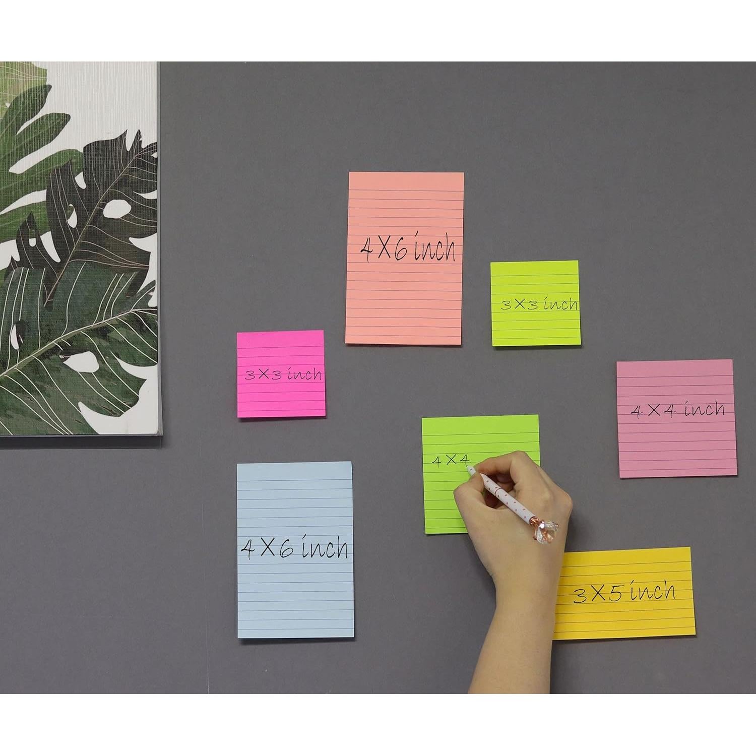 Notas Adhesivas YEECOK 10x10 cm 8 Colores 50 Hojas