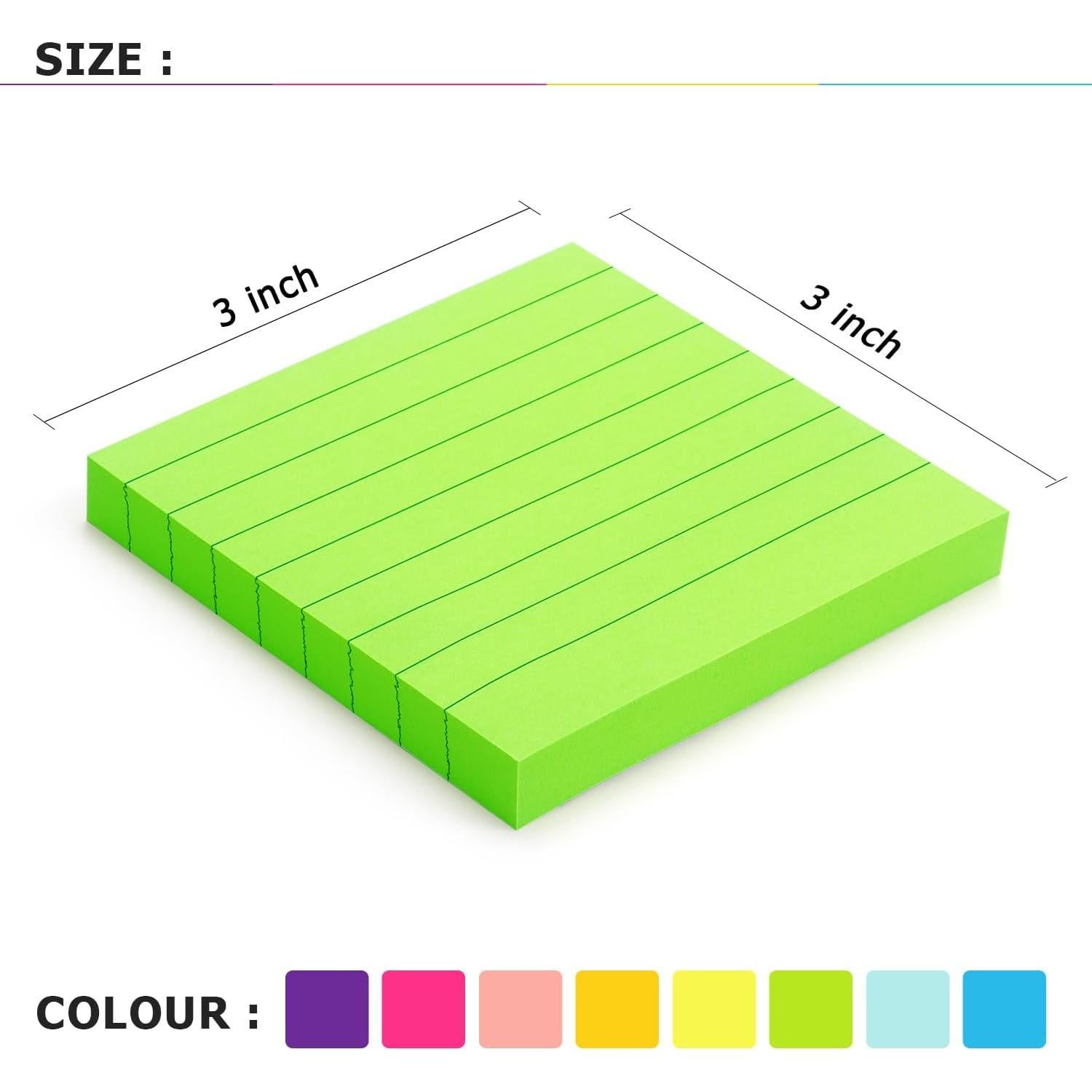 Notas Adhesivas Forradas Eastern Wolf 8 Pads 7.62x7.62 cm
