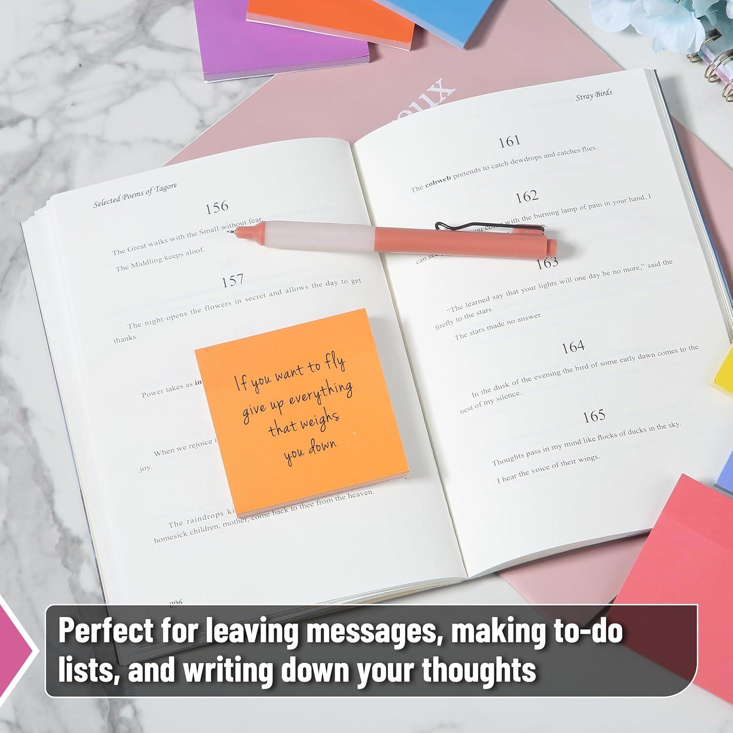 Notas Adhesivas Mr. Pen 7.62cm x 7.62cm Set de 12 Bloc