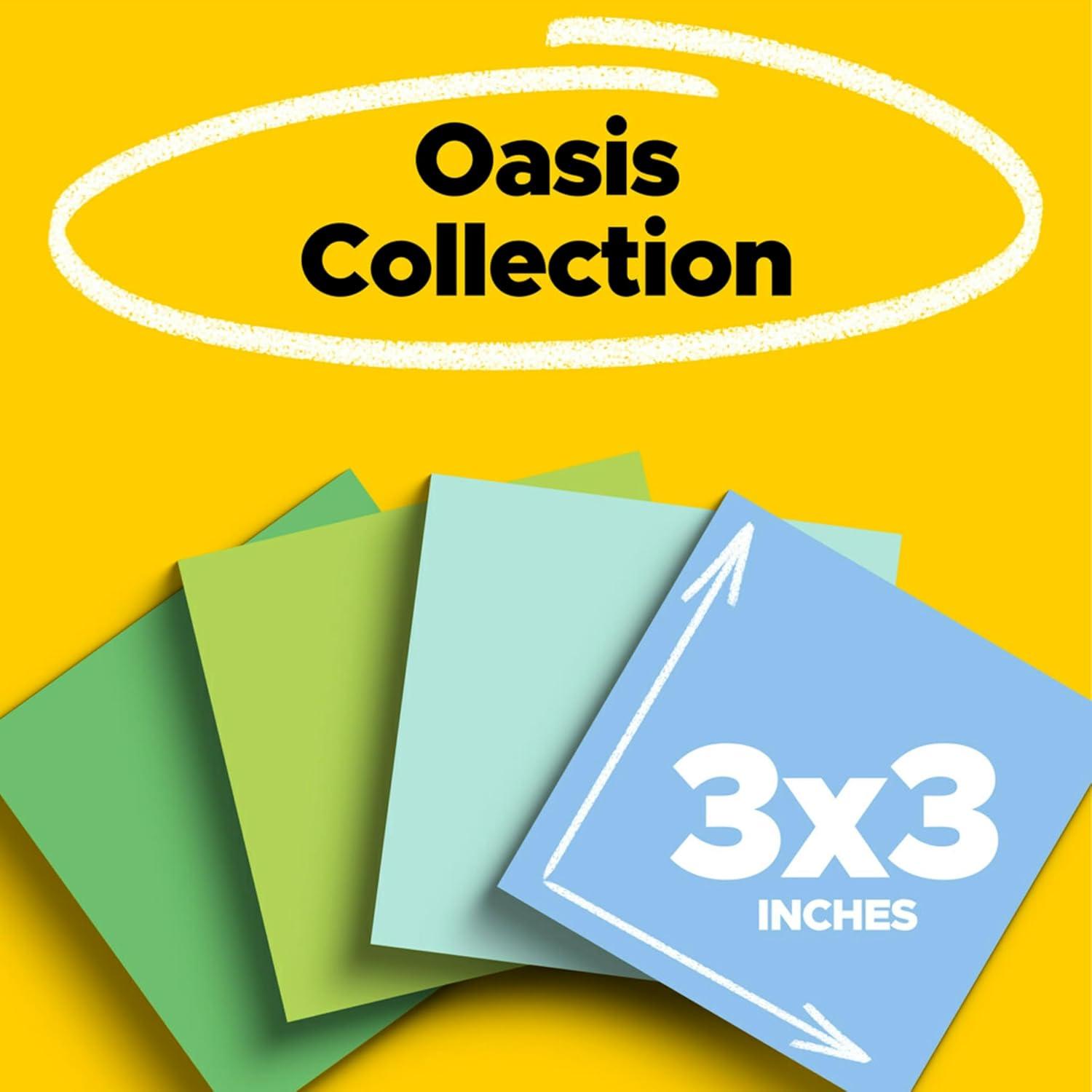Notas Adhesivas Post-it Super Sticky Oasis 7.62x7.62cm 24 Blocs
