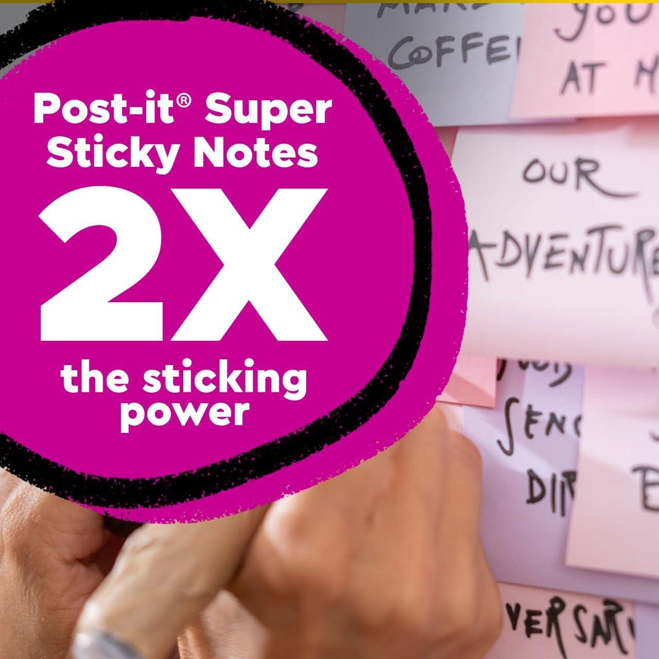 Notas Adhesivas Post-it Super Sticky Oasis 7.62x7.62cm 24 Blocs