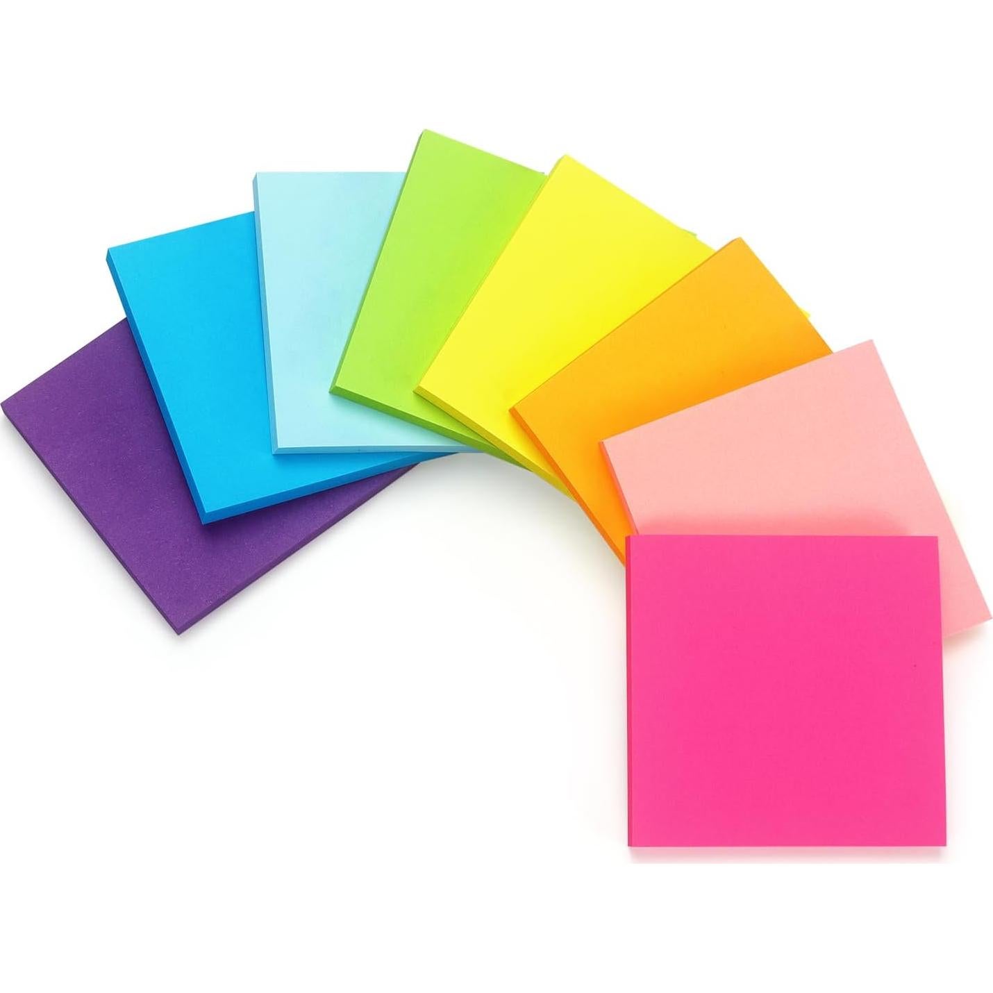 Bloc de Notas Adhesivas Compra Temprana 24 Colores Brillantes 7.62 cm