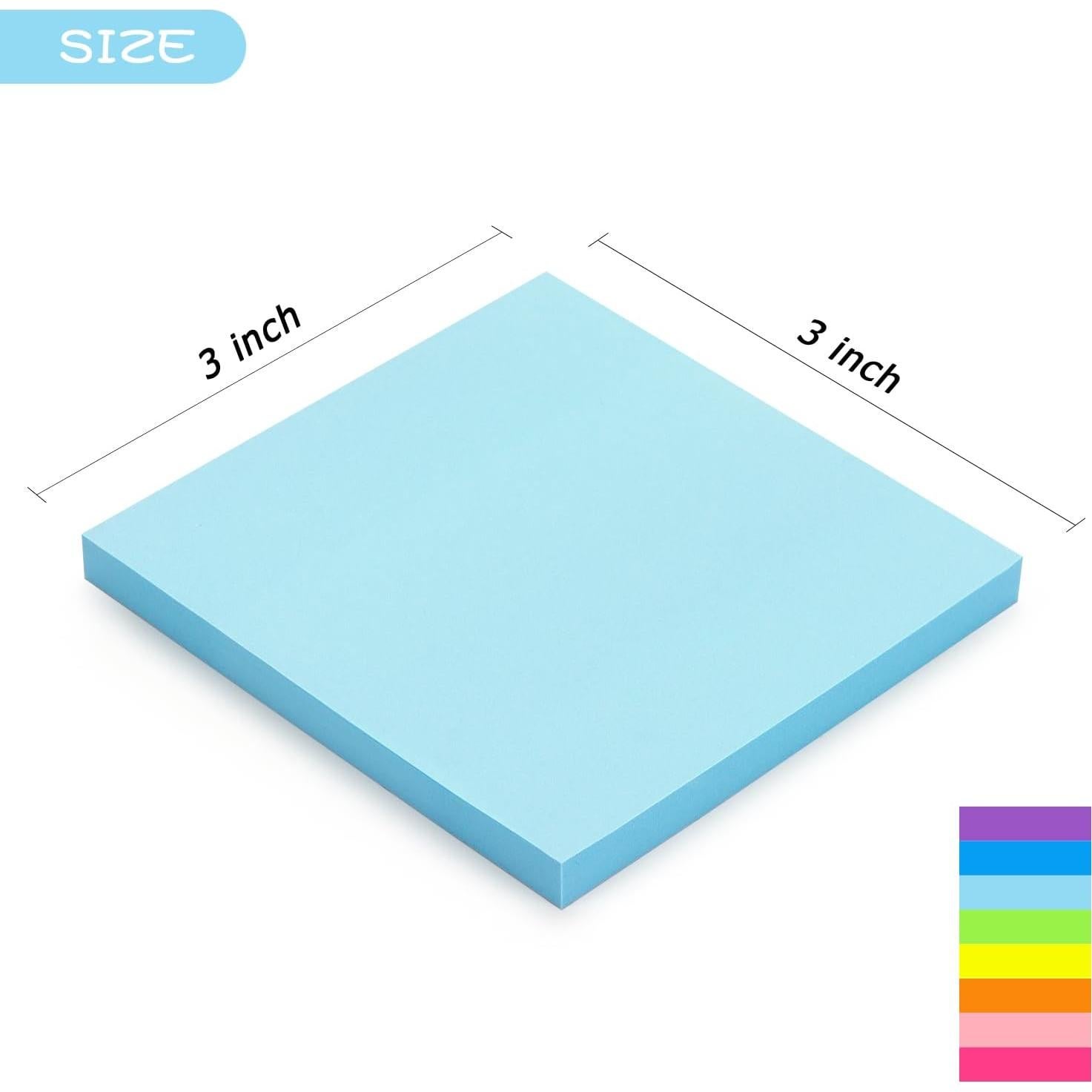 Bloc de Notas Adhesivas Compra Temprana 24 Colores Brillantes 7.62 cm