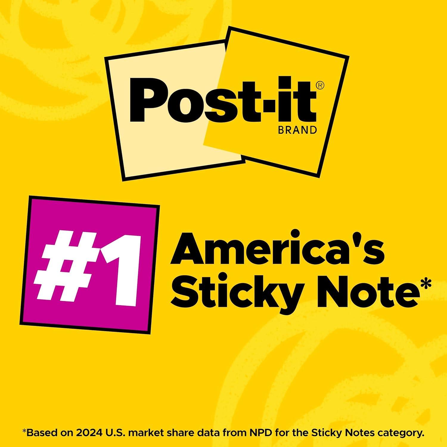 Notas Post-it Amarillas 7.6x7.6 cm 24 Blocs 100 Hojas